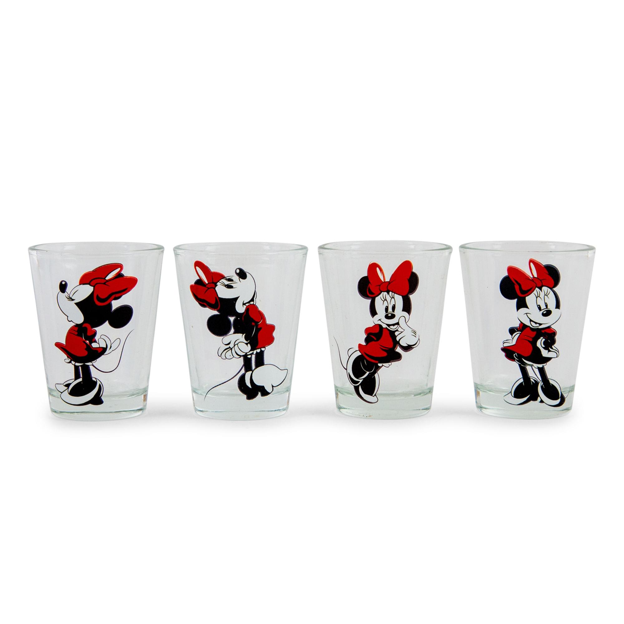 Disney classic Minnie Mouse 2-Ounce Mini Shot glasses  Set of 4