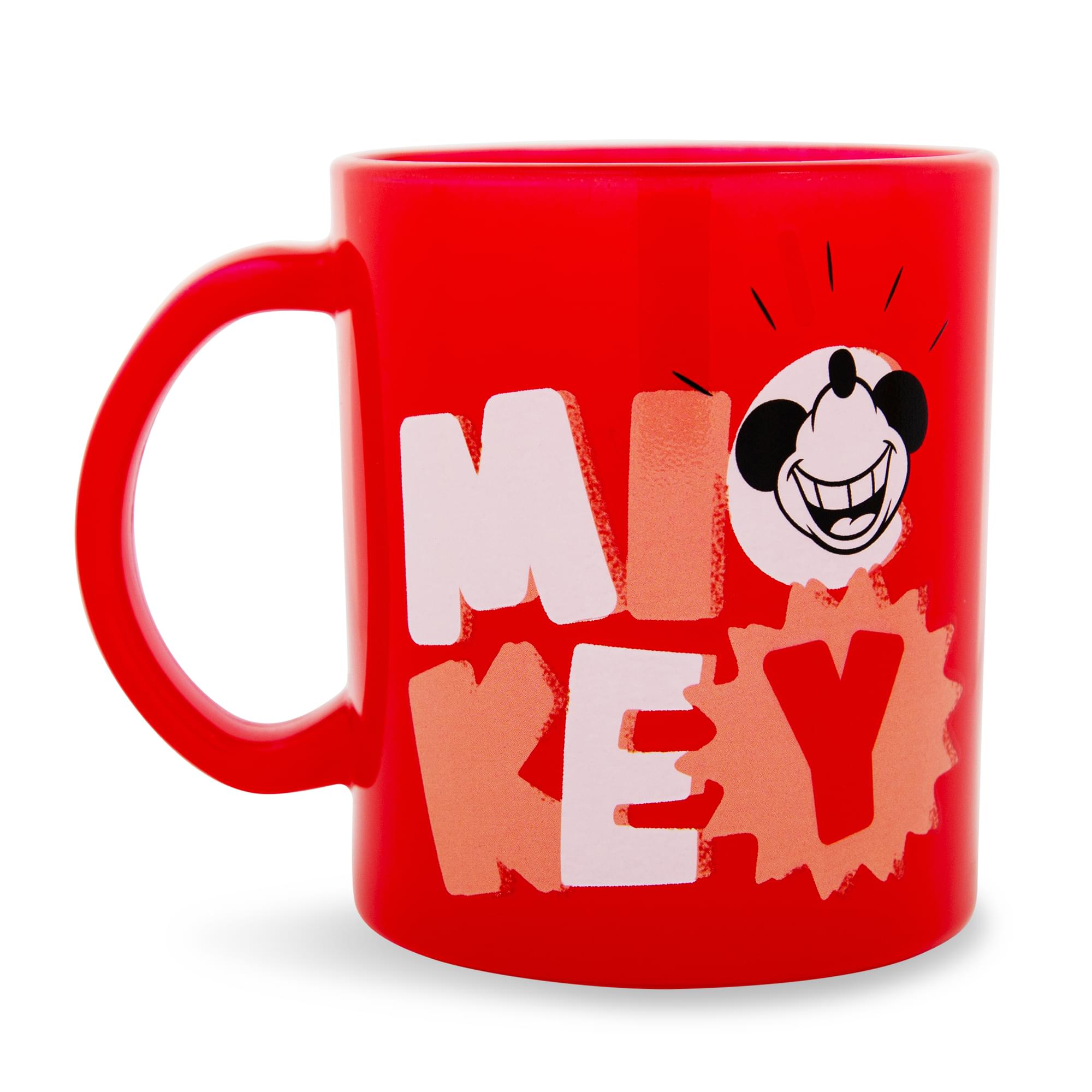 Disney Mickey Mouse Thumbs-Up Glass Coffee Mug  Holds 18 Ounces