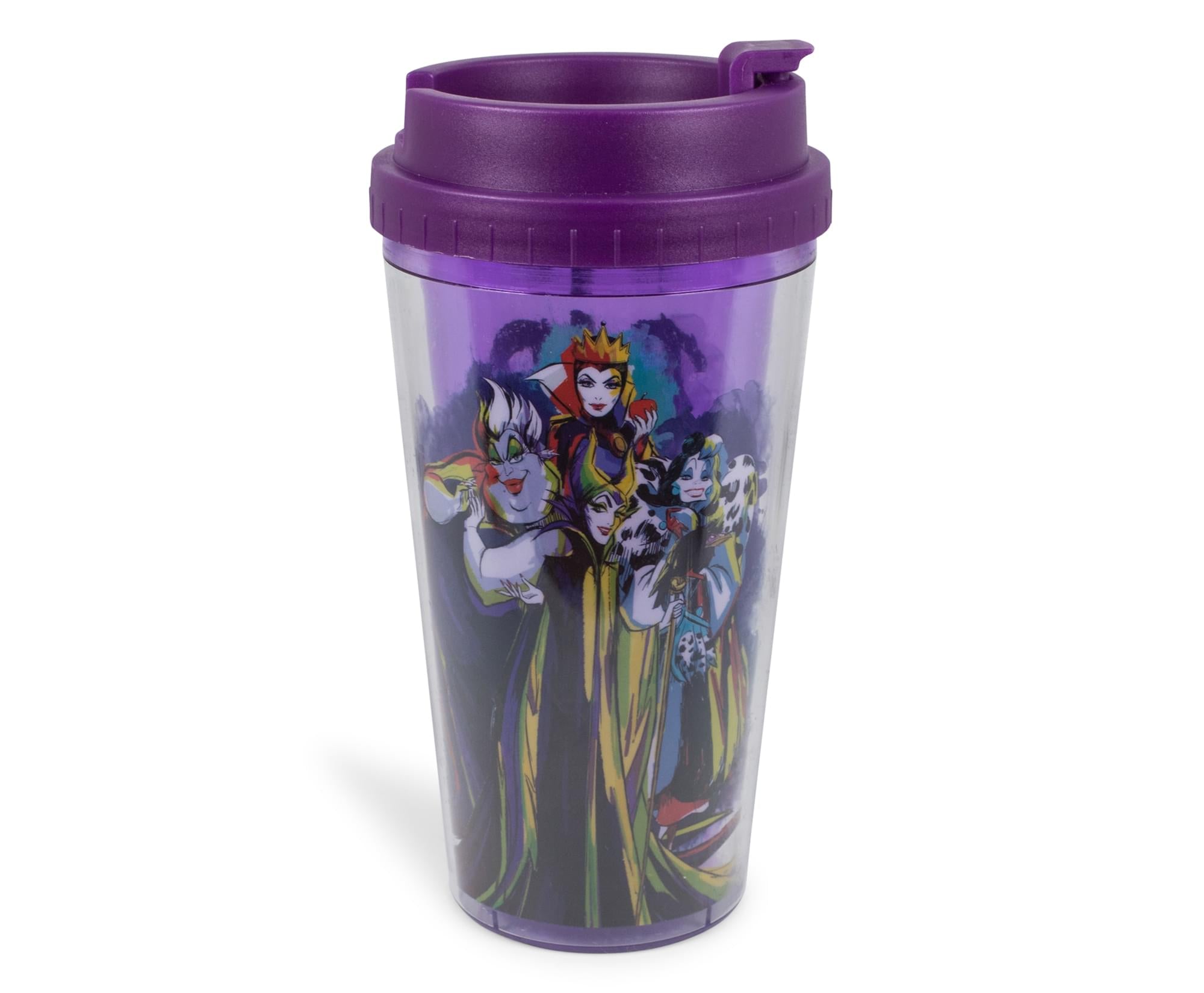 Disney Villains ''Bad Vibes Only'' Double-Walled Plastic Tumbler | Holds 16 Ounces
