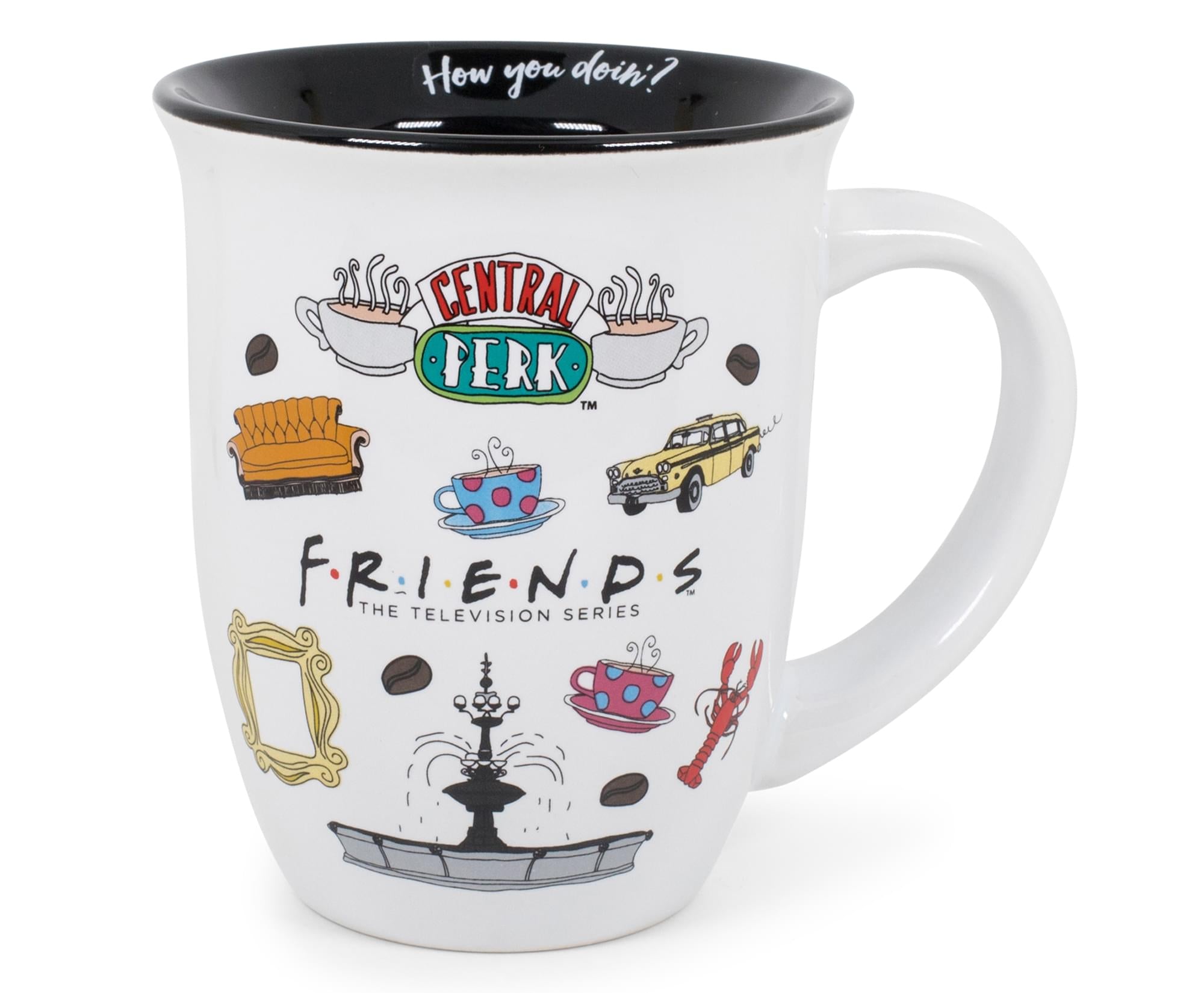Friends Logo Icon Toss 16Oz Wide Rim Ceramic Mug