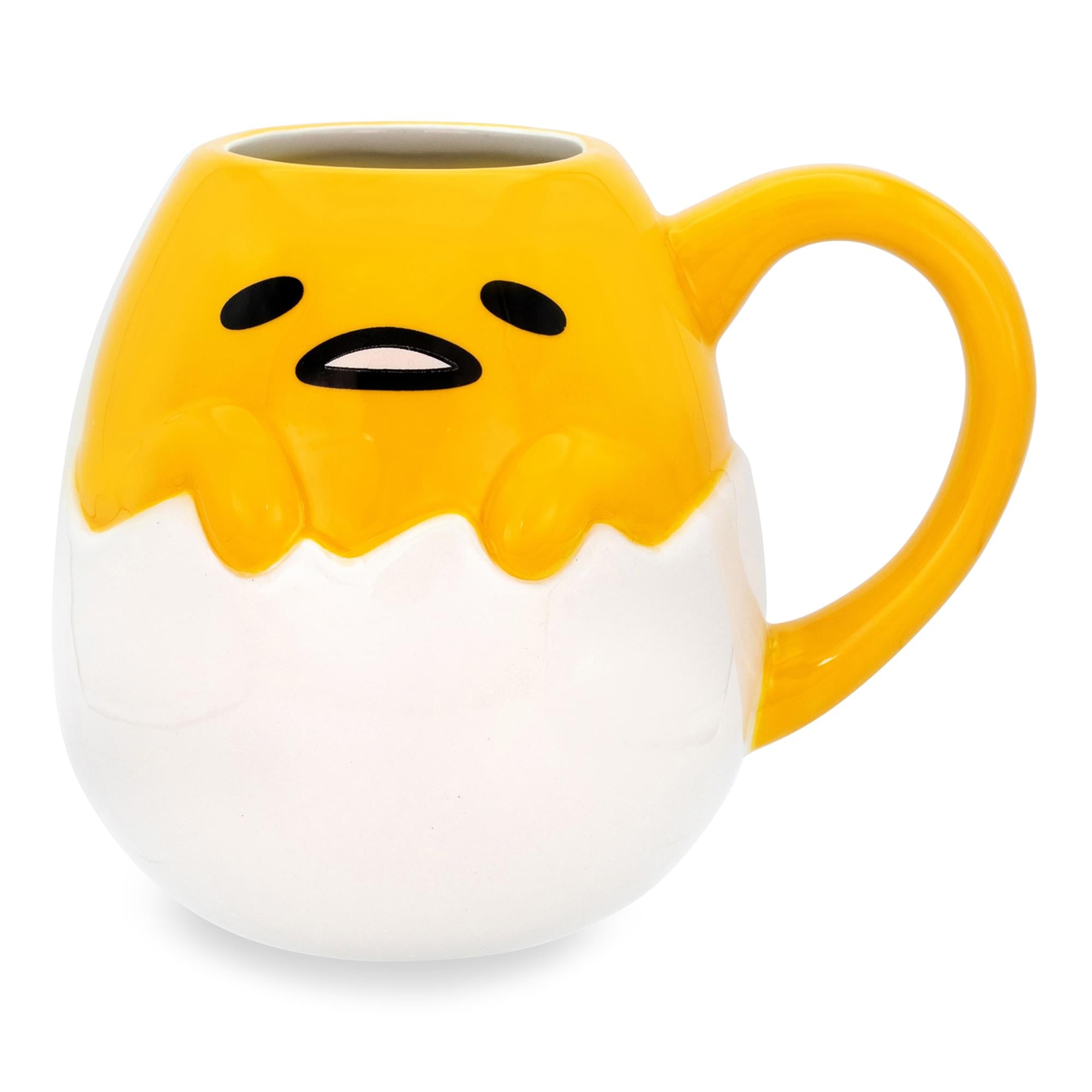 Sanrio gudetama 3D Sculpted ceramic Mug  Holds 20 Ounces