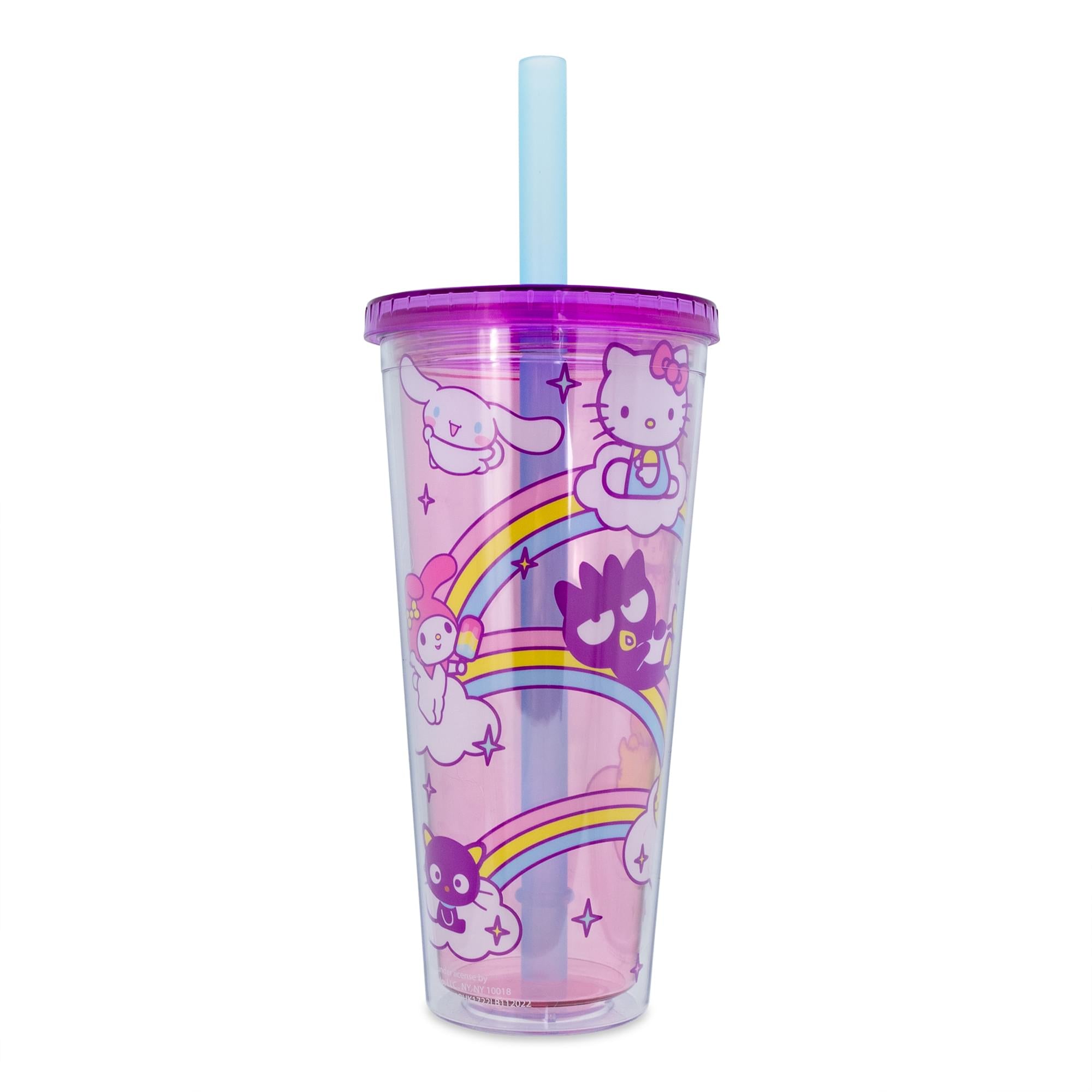 Sanrio Hello Kitty And Friends Carnival Cup With Lid And Straw  Holds 24 Ounces