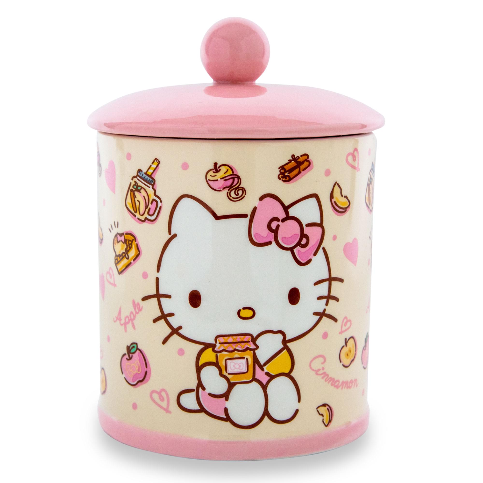 Sanrio Hello Kitty Apples And Cinnamon Ceramic Snack Jar  8 Inches Tall