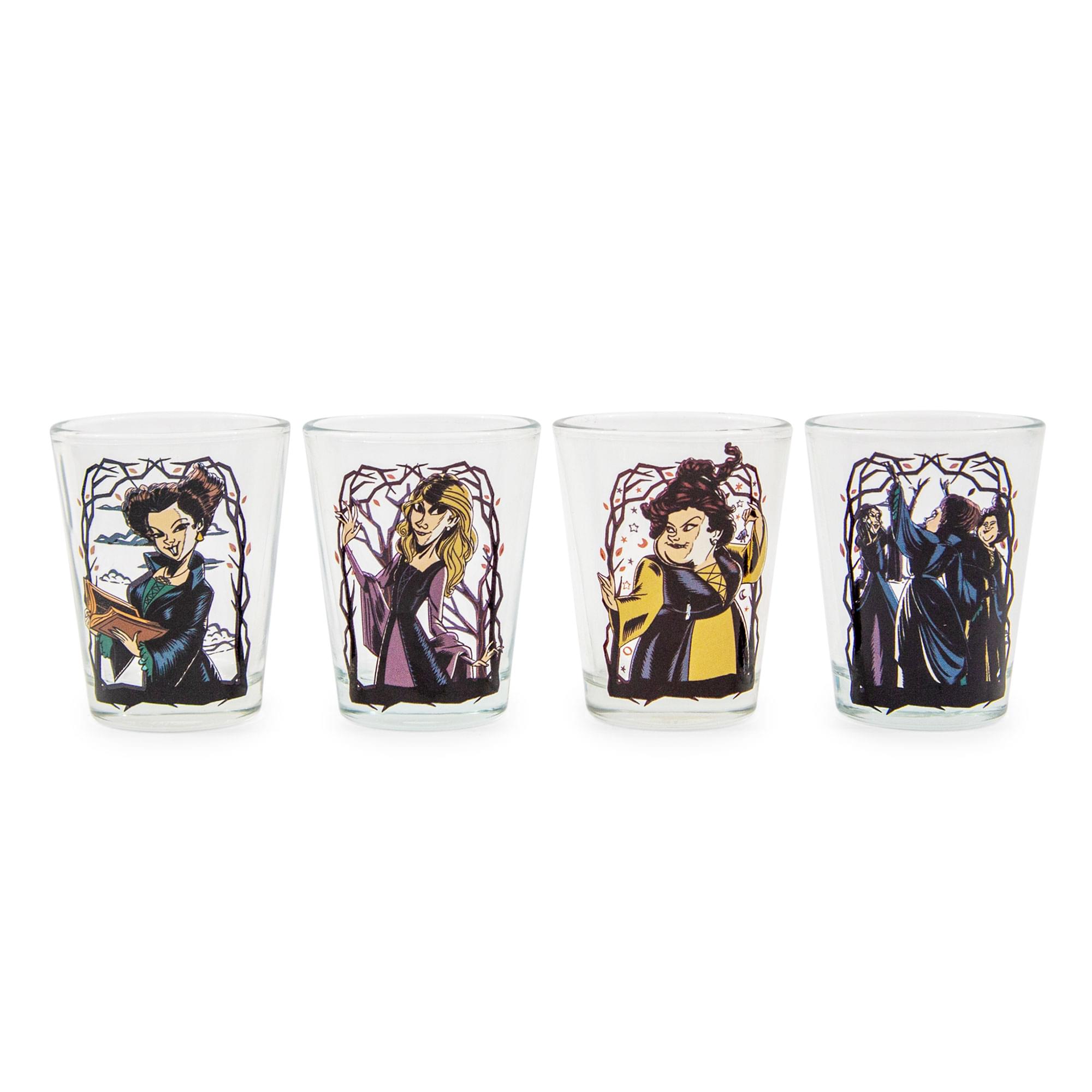 Disney Hocus Pocus Sanderson Sisters Portraits 2-Ounce Shot Glasses  Set Of 4