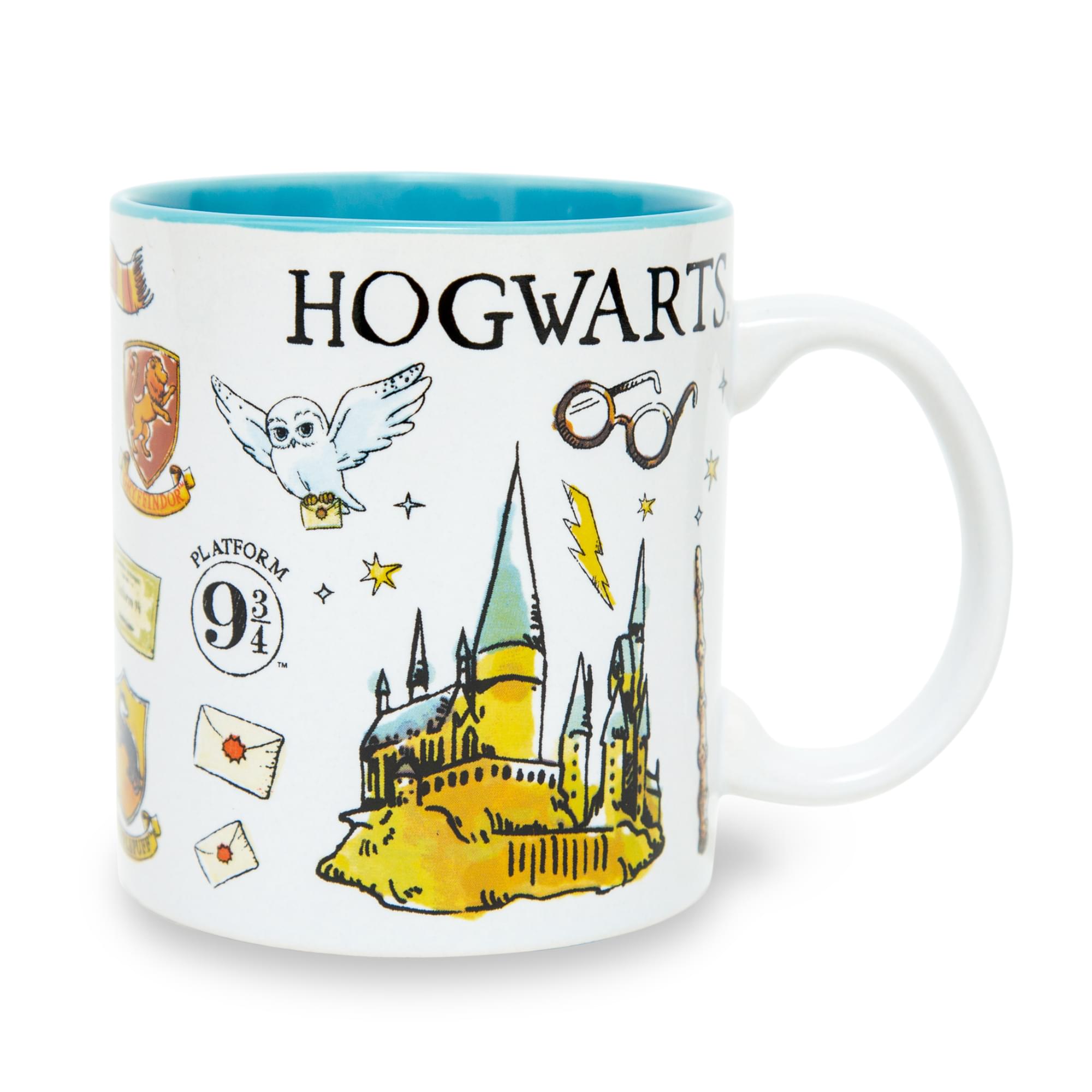 Harry Potter Hogwarts Icons ceramic Mug  Holds 20 Ounces
