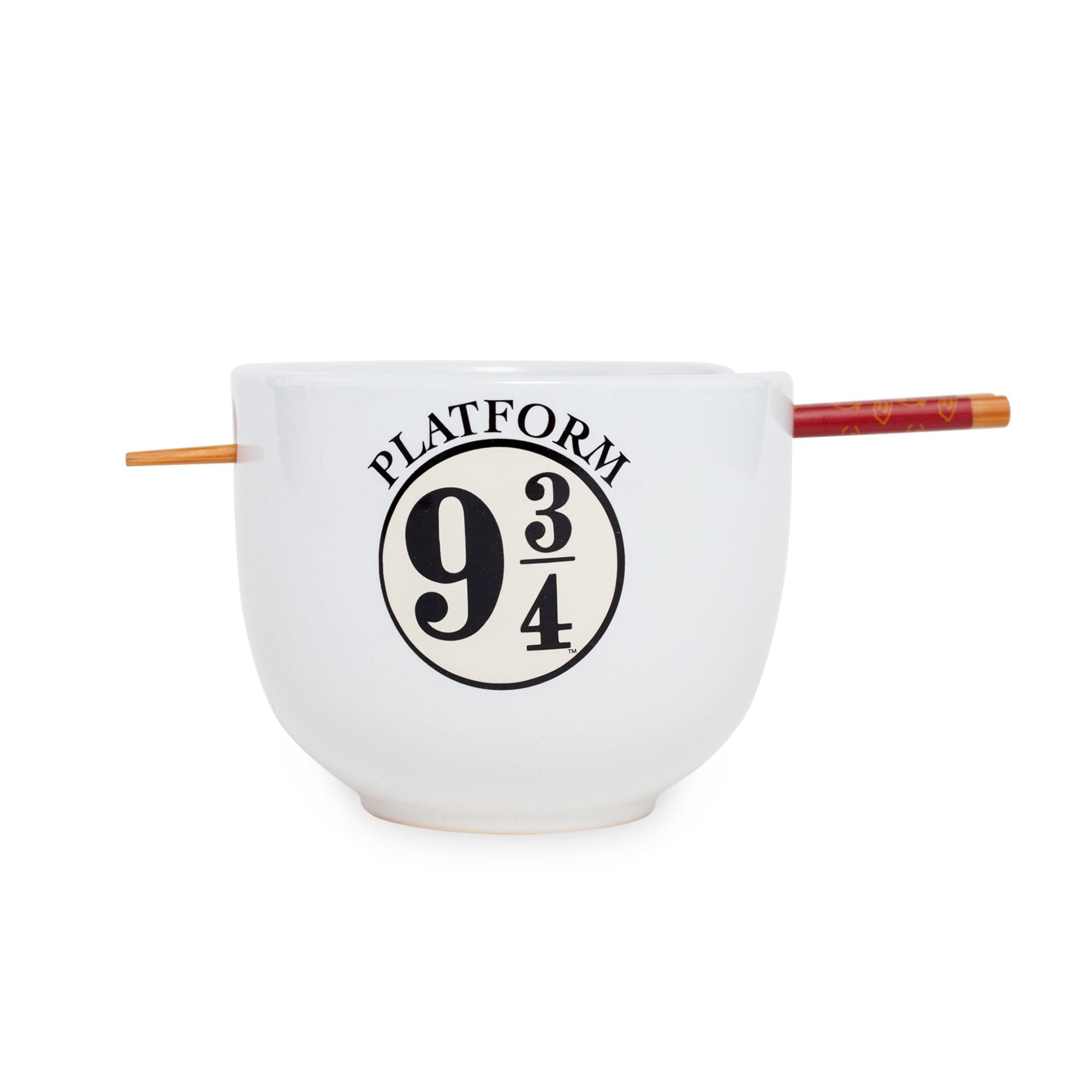 Harry Potter Platform 9 34 Dinnerware  20-Ounce Ramen Bowl And Chopstick Set