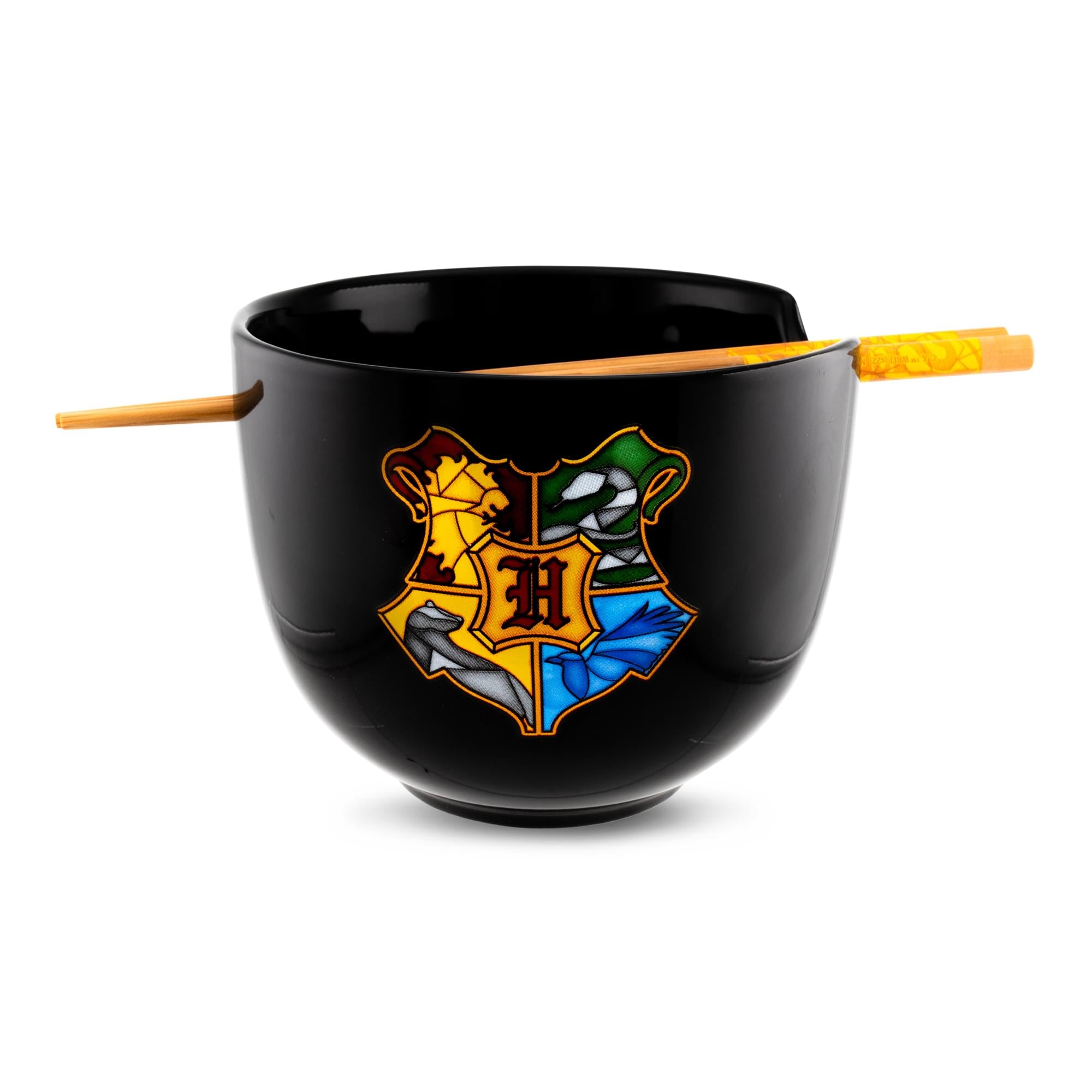 Harry Potter Hogwarts Crest 20-Ounce Ramen Bowl And Chopstick Set