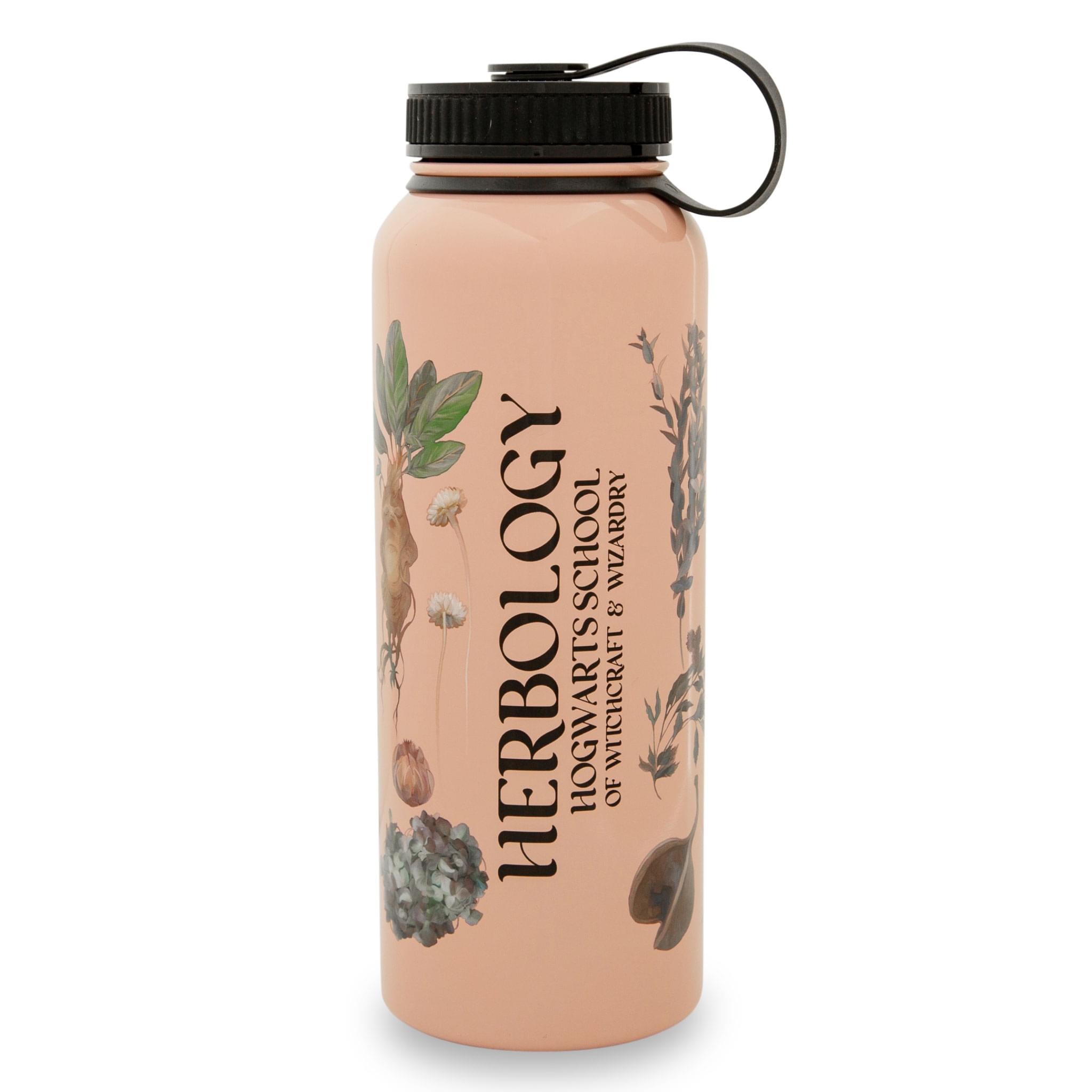 Harry Potter Herbology Floral Stainless Steel Water Bottle  Holds 42 Ounces