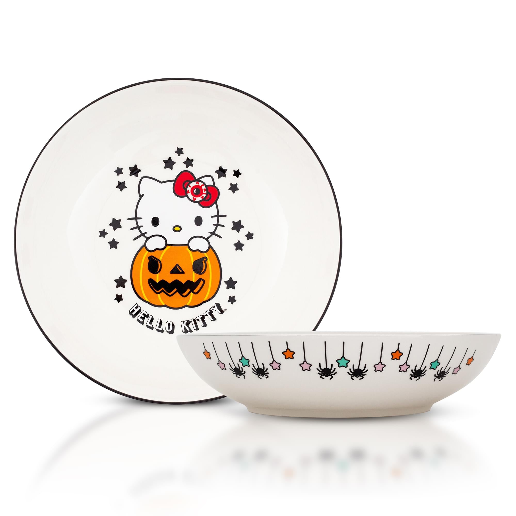 Sanrio Hello Kitty Pumpkin Boo 9-Inch Ceramic Coupe Dinner Bowl