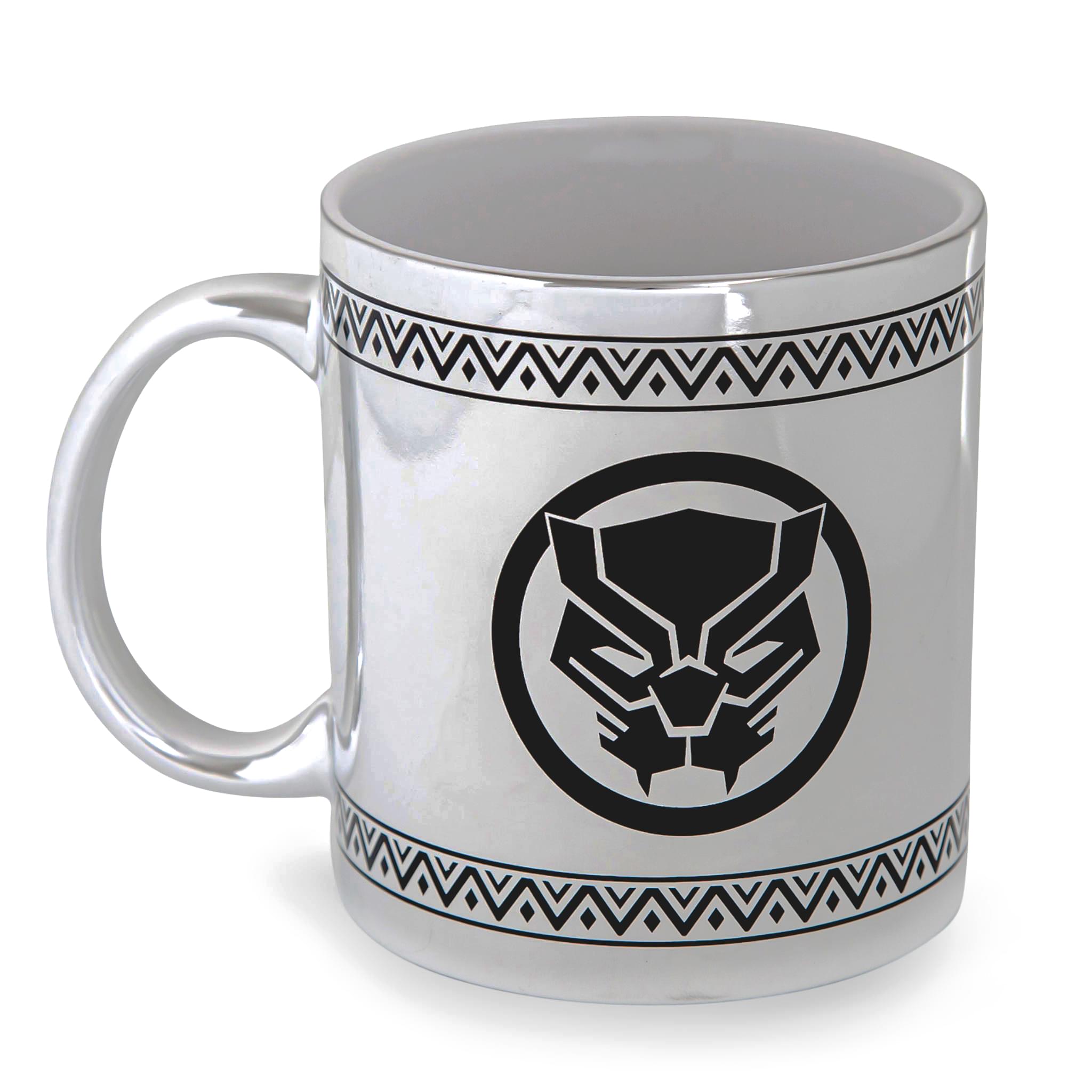 Marvel Black Panther Tribal Borders Electroplated ceramic Mug  Holds 20 Ounces