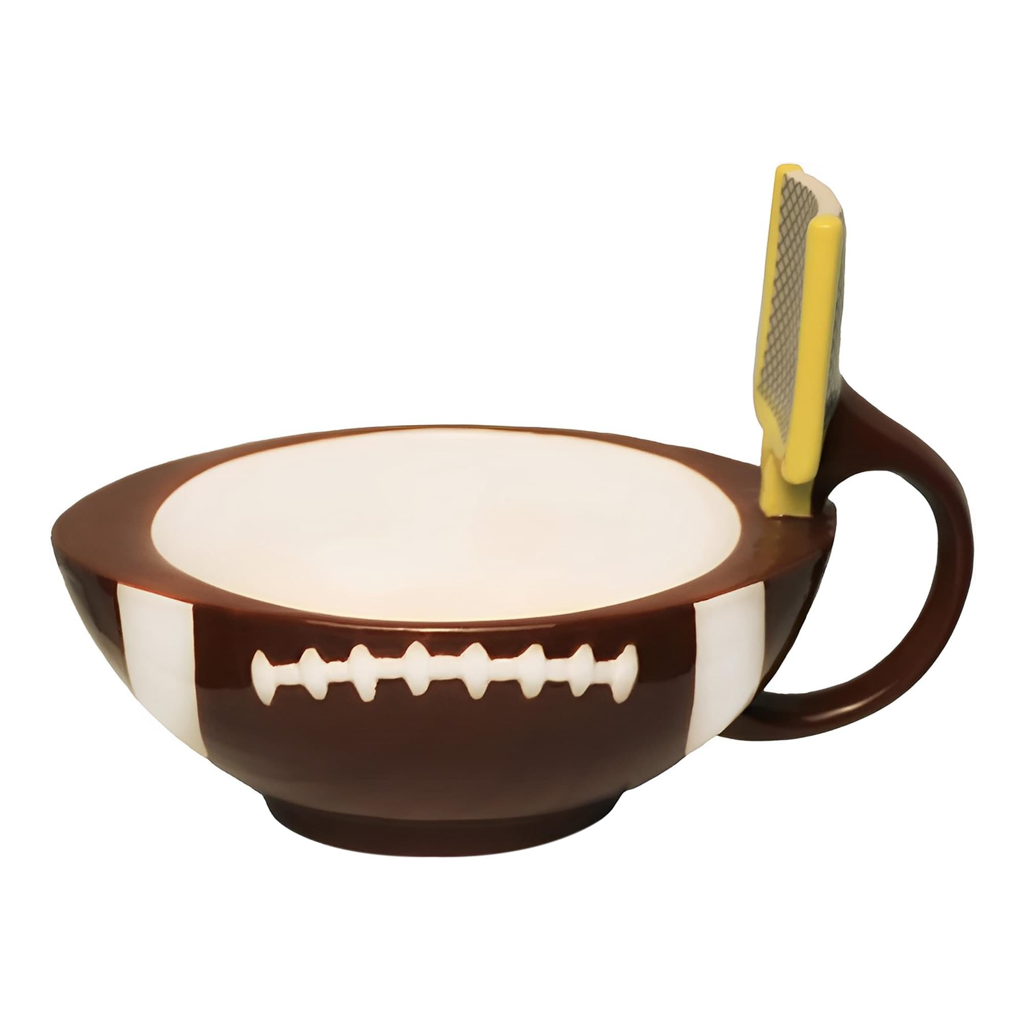 Silver Buffalo Officially Licensed MAXS creations The Mug With A goalpost game On Edition, 15 oz Football Mug