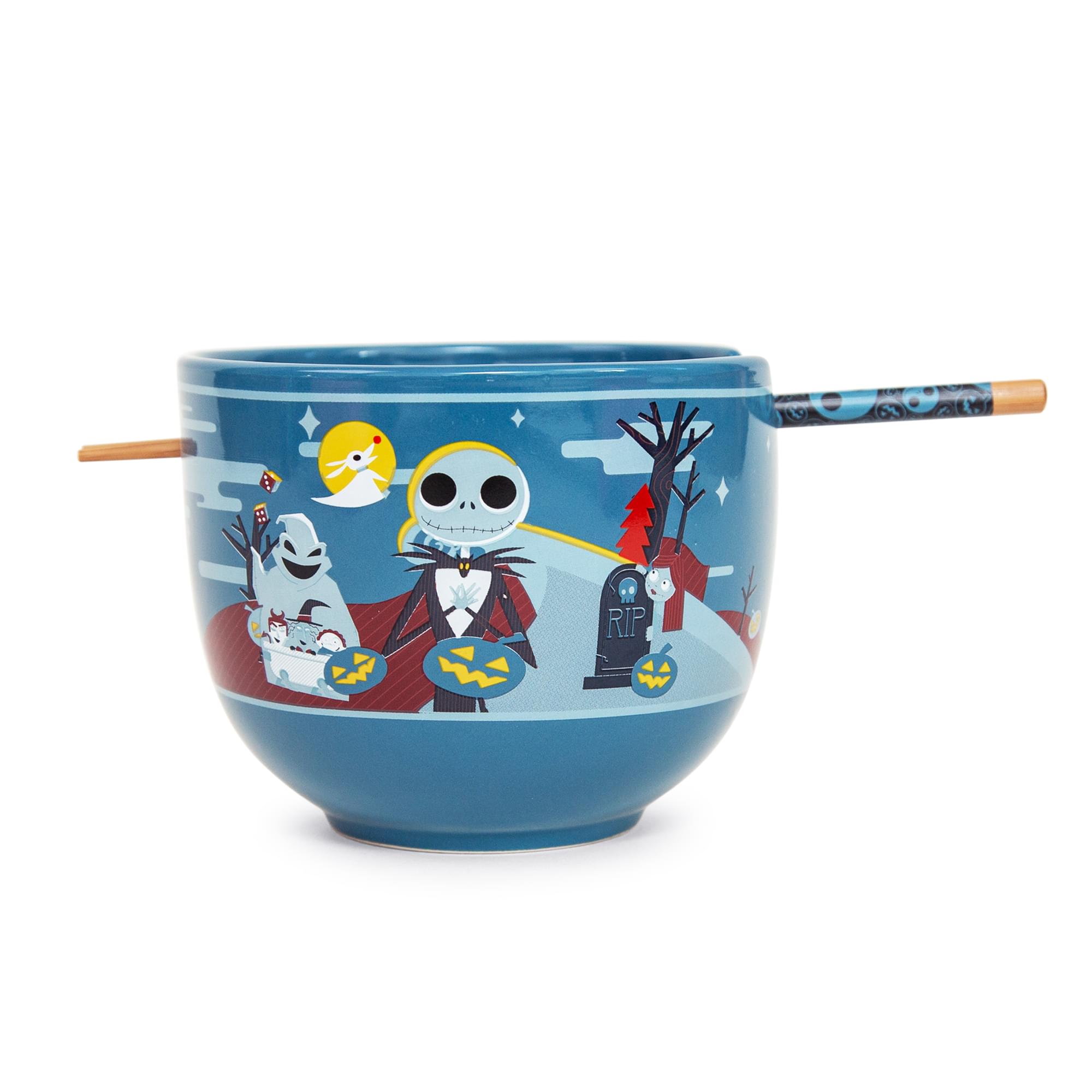 Disney The Nightmare Before Christmas 20-Ounce Ramen Bowl With Chopsticks