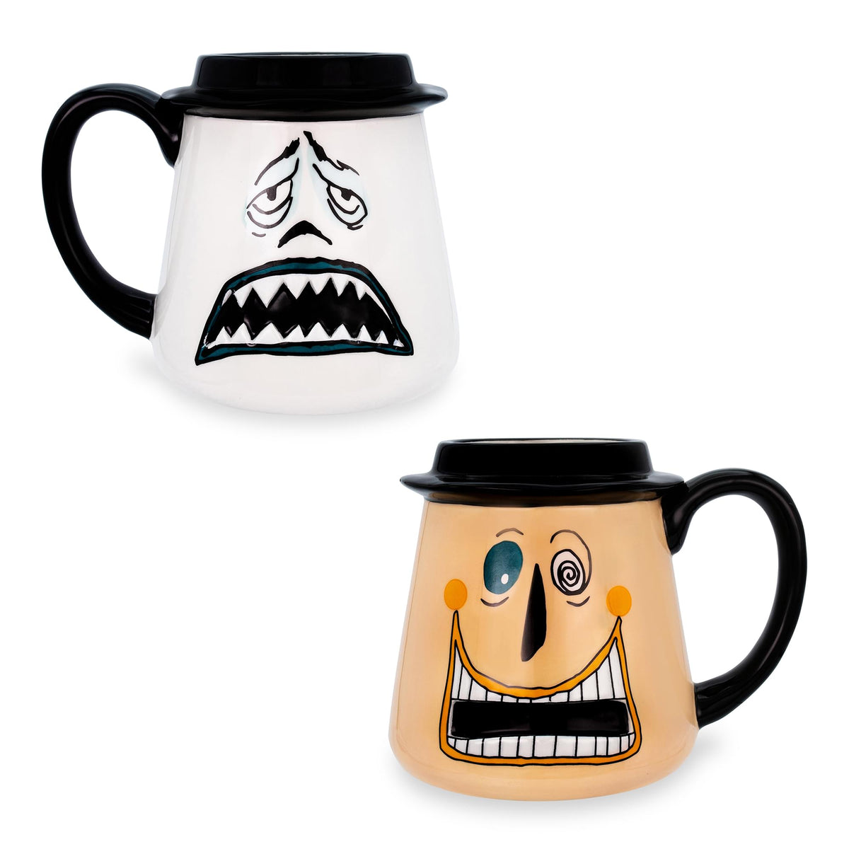 Disney Nightmare Before christmas Mayor Faces 3D ceramic Mug  Holds 20 Ounces
