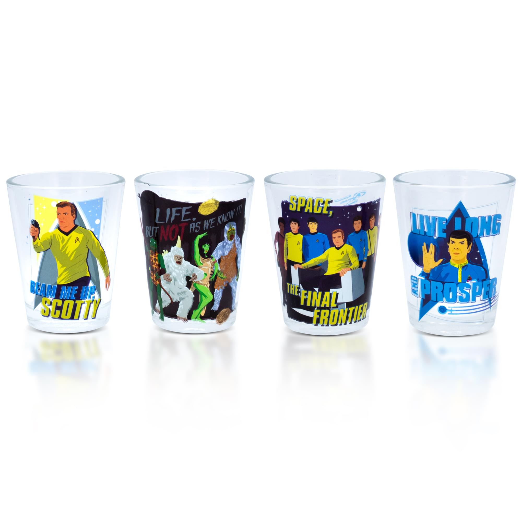 Star Trek: The Original Series 2-Ounce Mini Shot Glasses  Set Of 4
