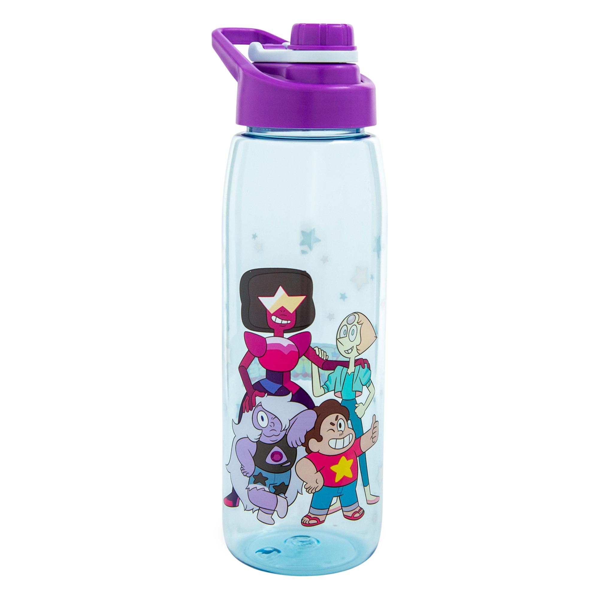 Steven Universe Characters Water Bottle With Screw-Top Lid  Holds 28 Ounces