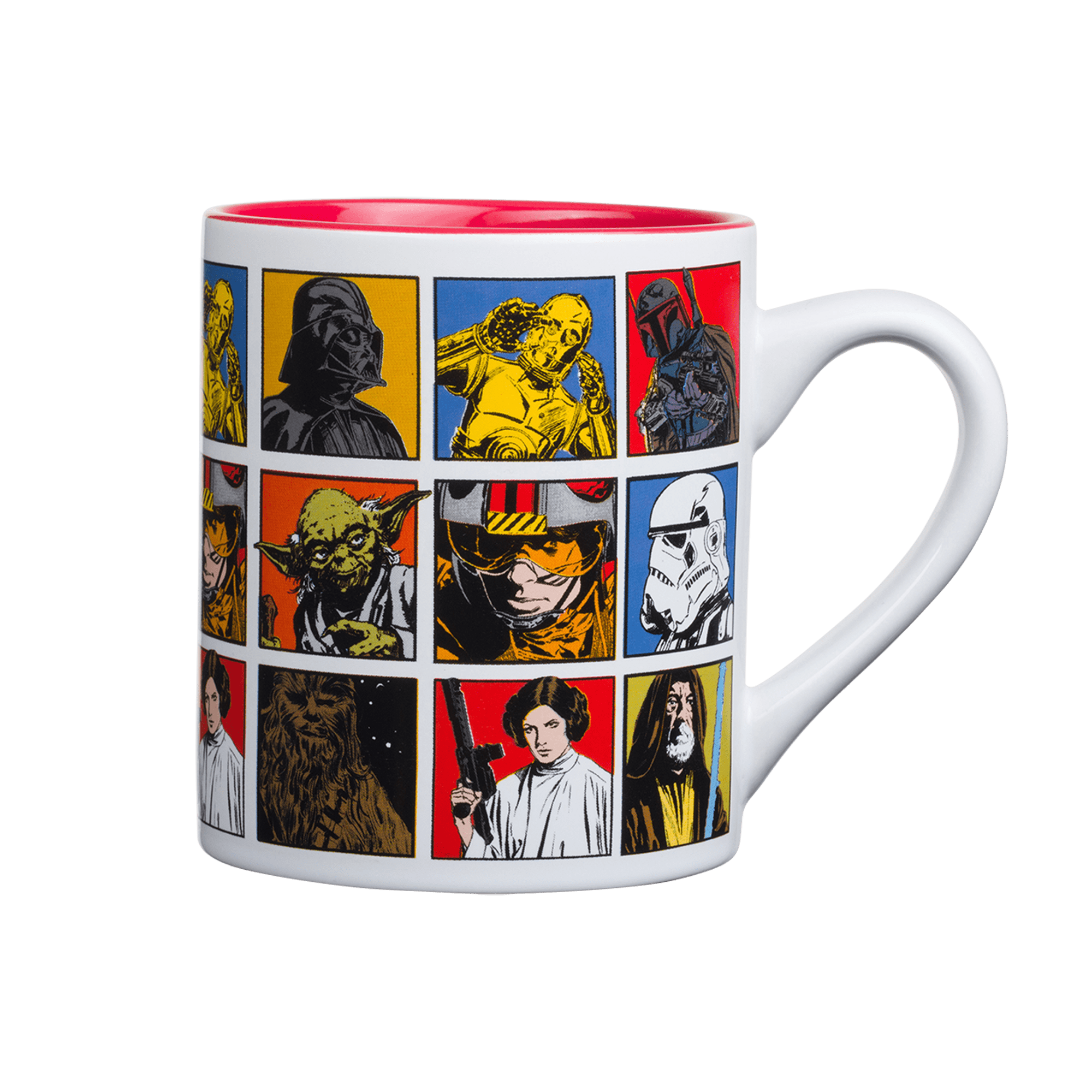 Star Wars: A New Hope Episode 4 Character Grid Ceramic Mug  Holds 14 Ounces