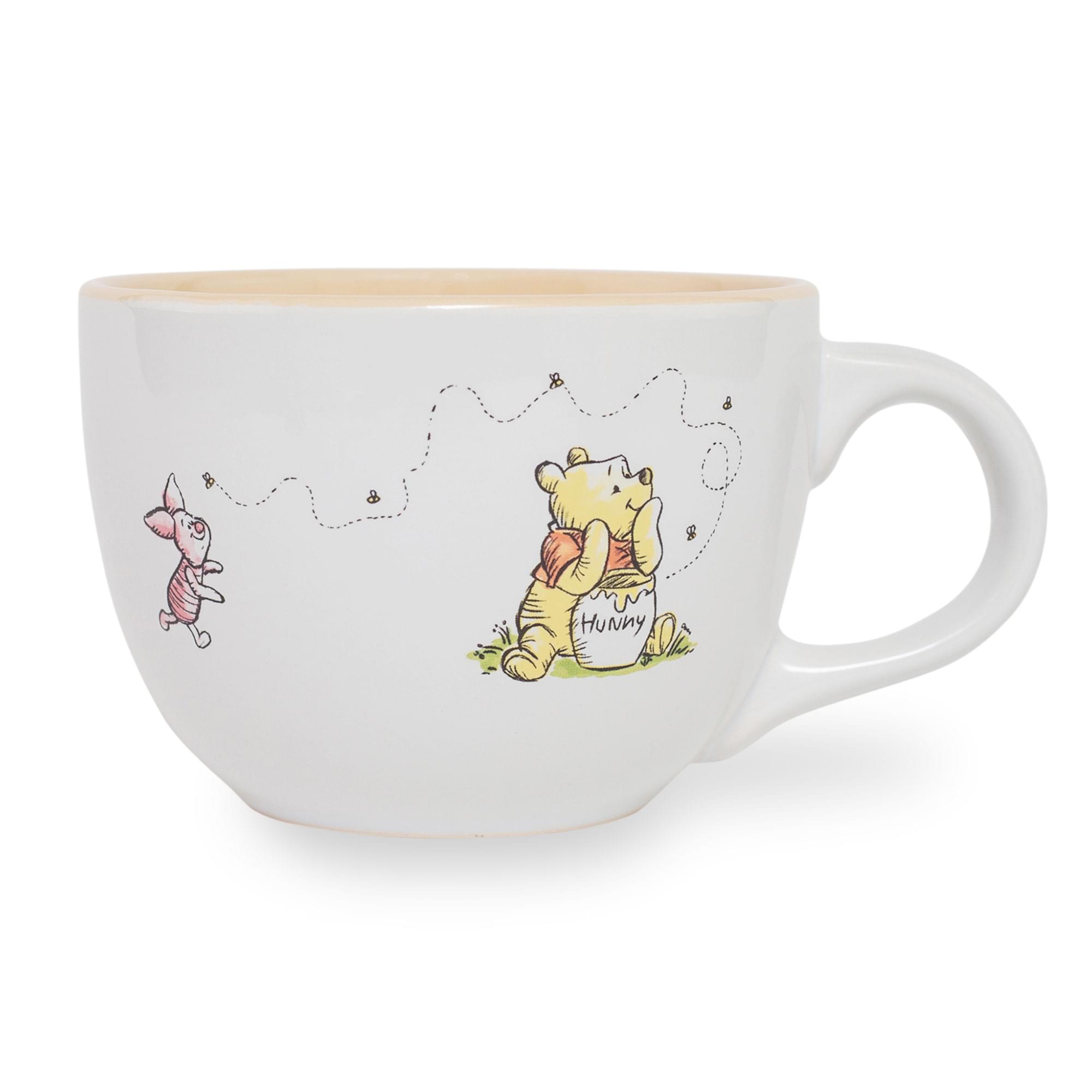 Disney Winnie The Pooh But First Hunny Ceramic Soup Mug  Holds 24 Ounces