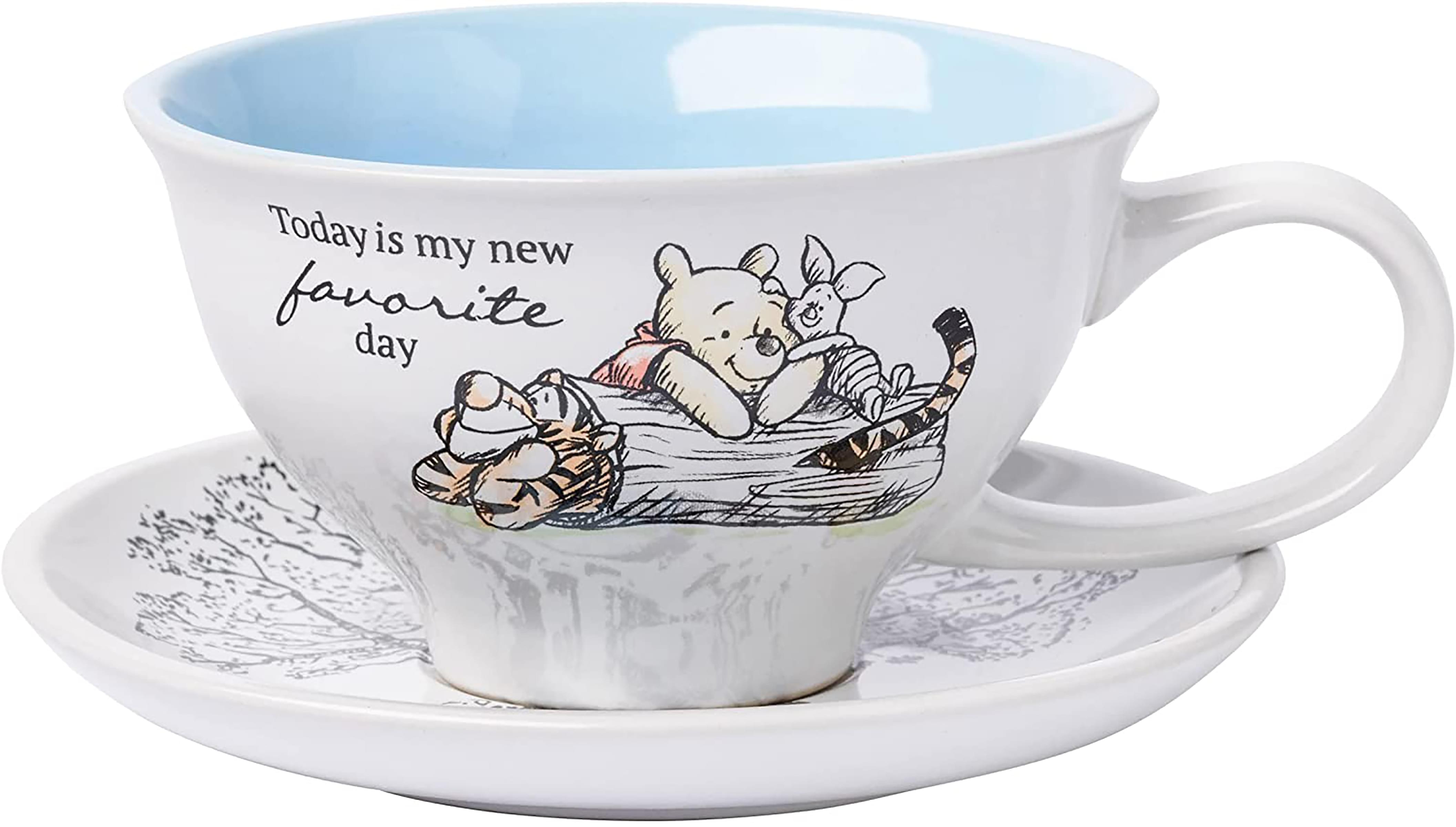 Disney Winnie The Pooh And Friends ceramic Teacup and Saucer Set