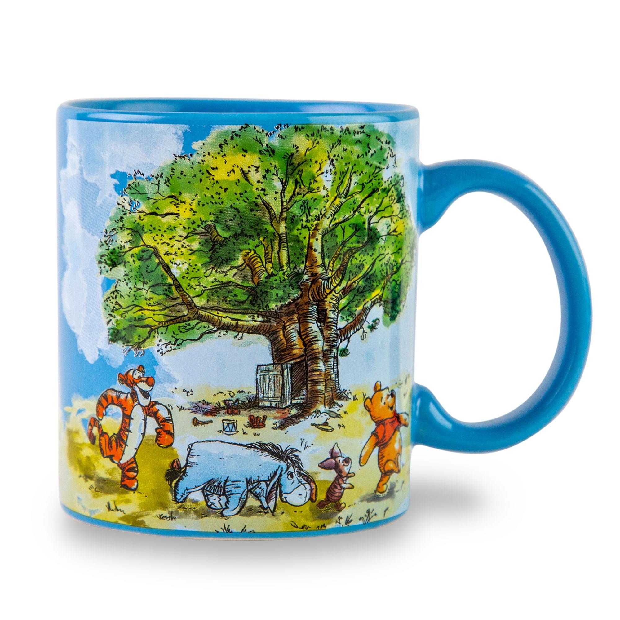 Disney Winnie The Pooh Group Walk Ceramic Coffee Mug  Holds 20 Ounces