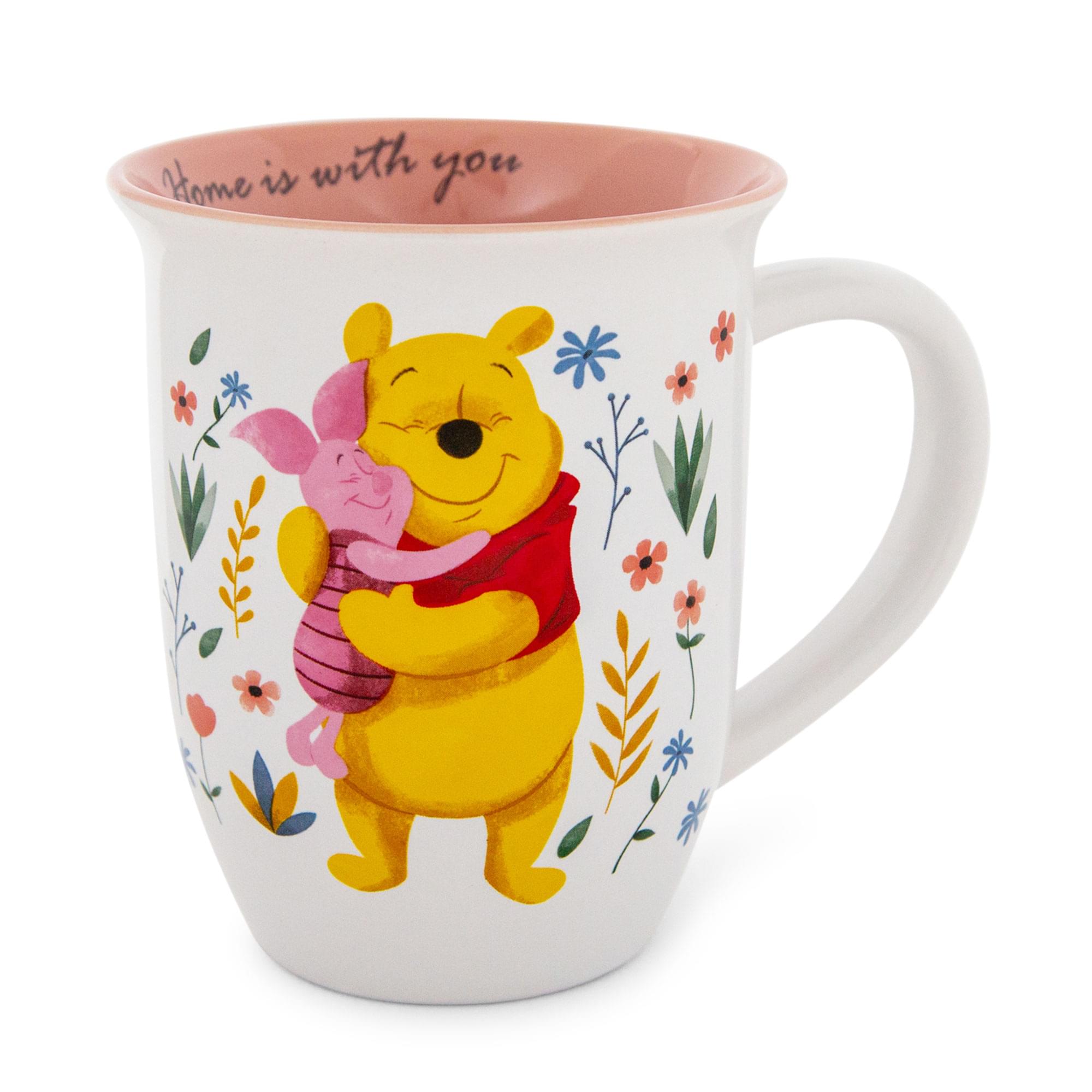 Disney Winnie the Pooh and Piglet Home Is With You Wide Rim ceramic Mug