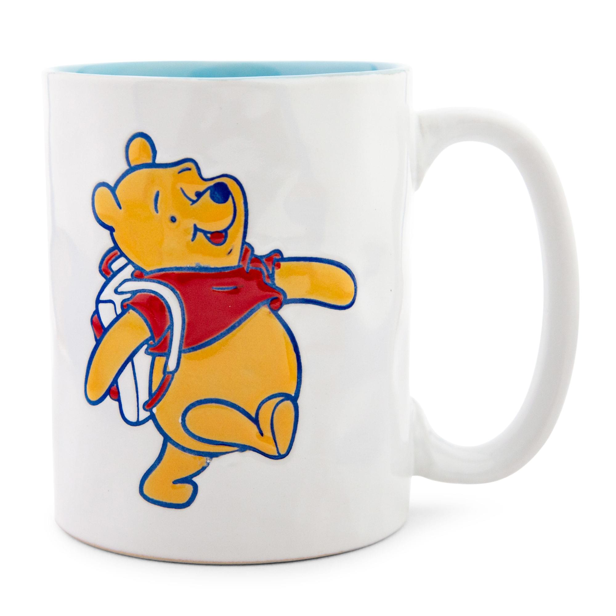 Disney Winnie the Pooh Adventure Awaits Pottery ceramic Mug  Holds 16 Ounces