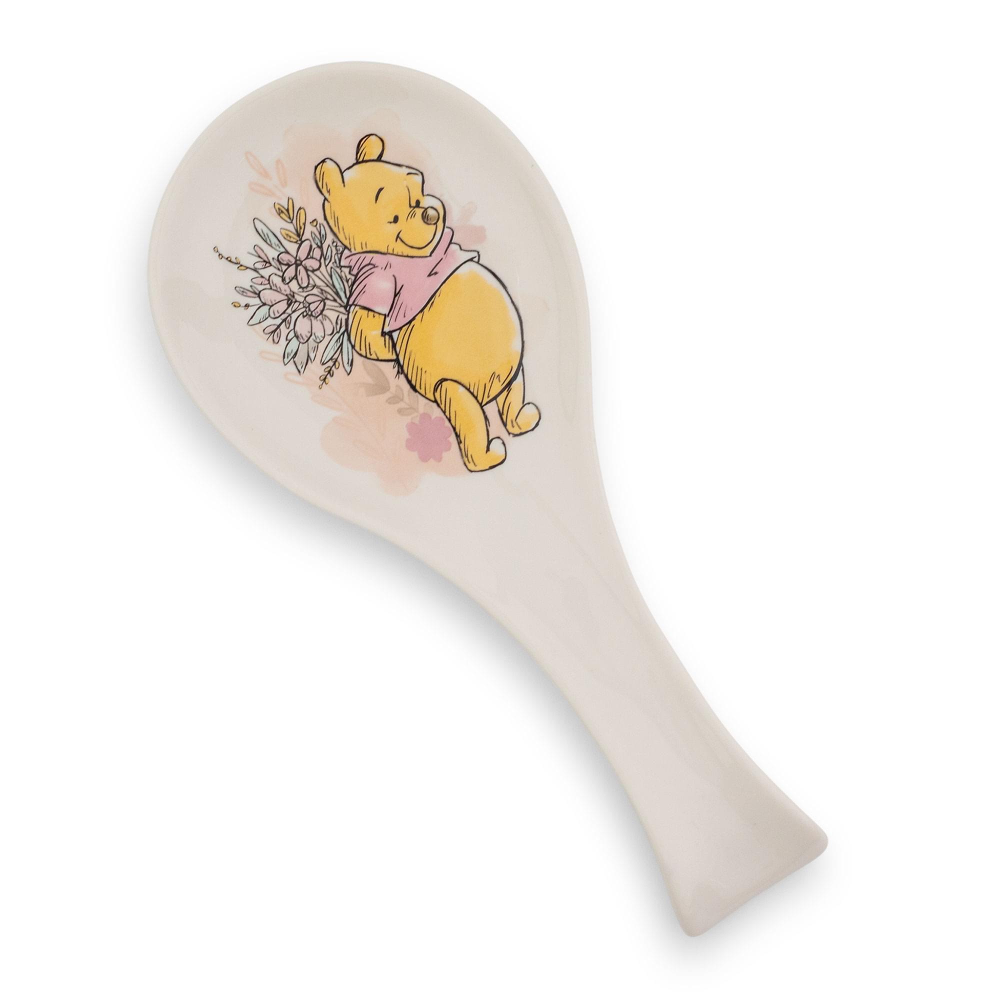 Disney Winnie The Pooh Floral Ceramic Spoon Rest Holder