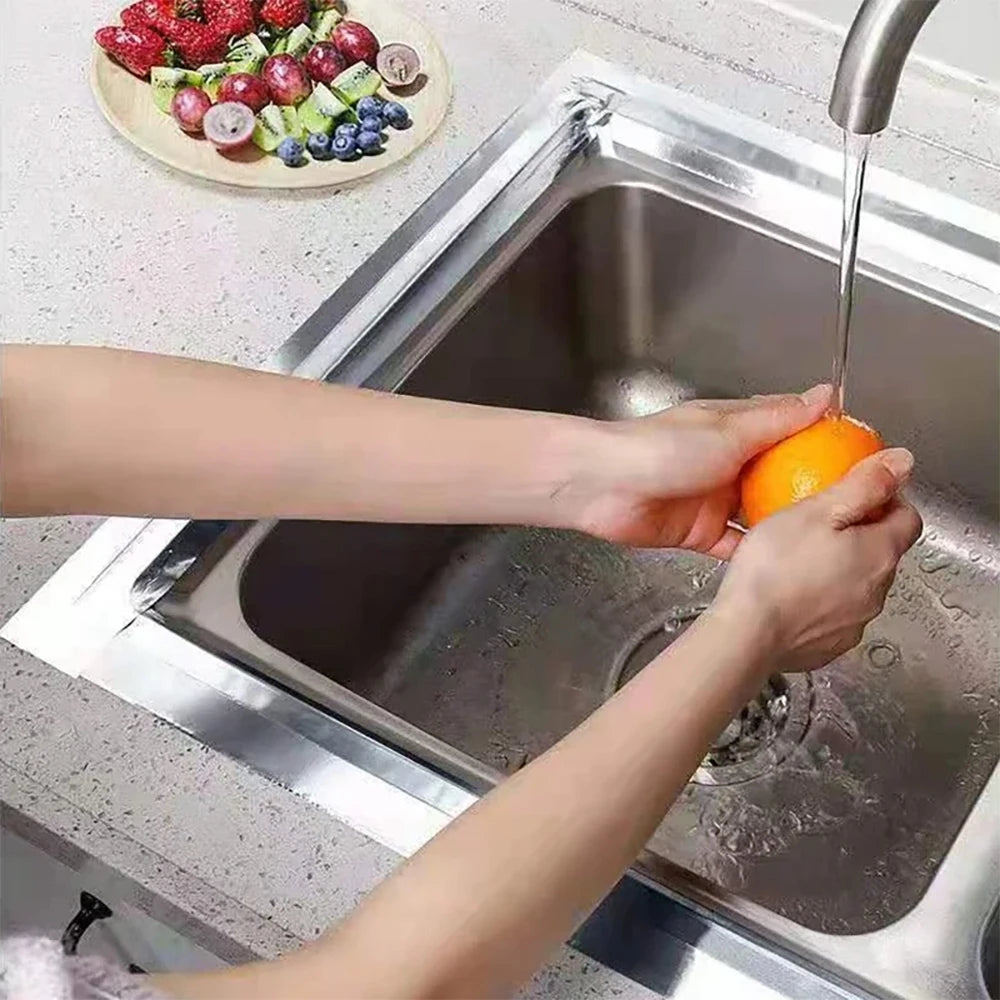 Aluminum Foil High-Temperature Tape Cooktop Self-Adhesive Greaseproof Anti-Mold Moisture-Proof Stickers For Countertops Kitchen