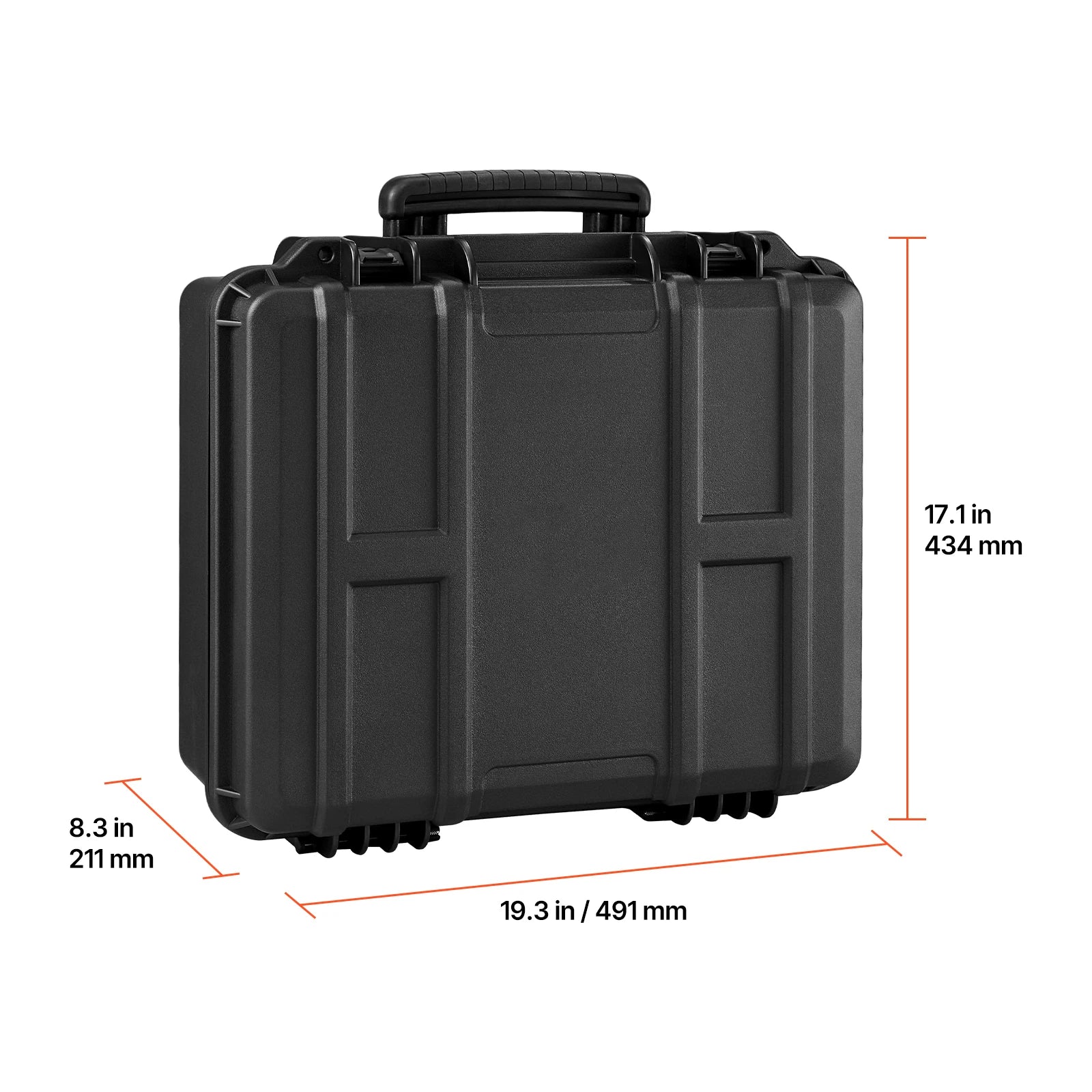 SucceBuy Hard Pistol Case Hard Gun Case with XPE Foam Lining Waterproof Pistol Box with Customizable Interior for Gun Lenses