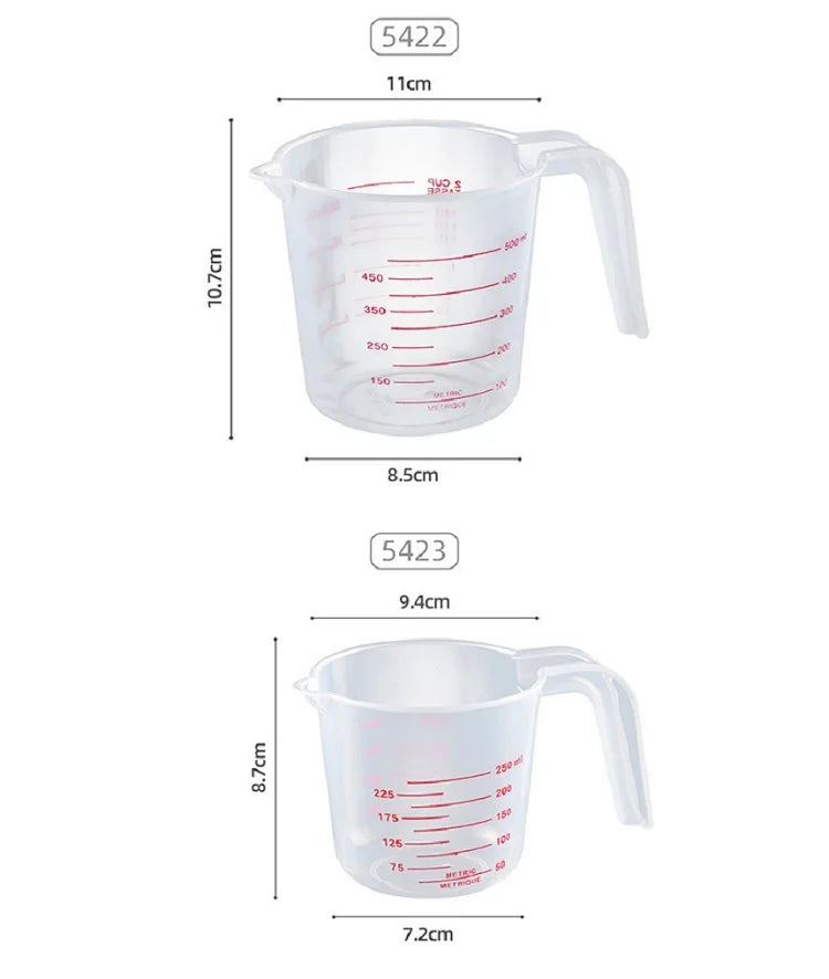 250/500/1000ML Measuring Cups Easuring Cup Plastic Jug Digital Kitchen Tools Scale Baking Tools Timer Accessories FK037