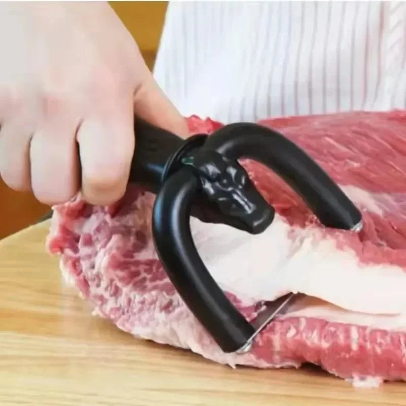 Beef Slicer Fat Cooking Barbecue Tool Kitchen Cooking Tool Handheld Beef and Pork Slicer New Type of Meat Fat Trimmer