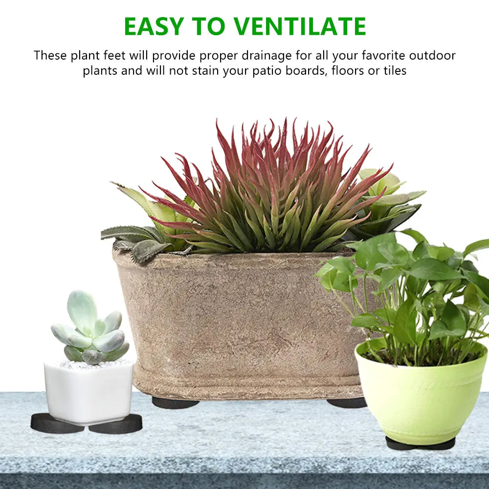 40PCS Pot Feet Risers Plant Riser Invisible Pot Feet for Indoor/Outdoor Planters Adhesive Pad Plant Pot Feet for Outdoor Planter
