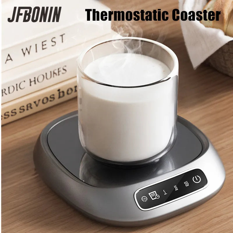 Thermostatic USB Heating Coaster with 3-Speed Adjustment for Home Use Maintains 55 Degrees Constant Temperature