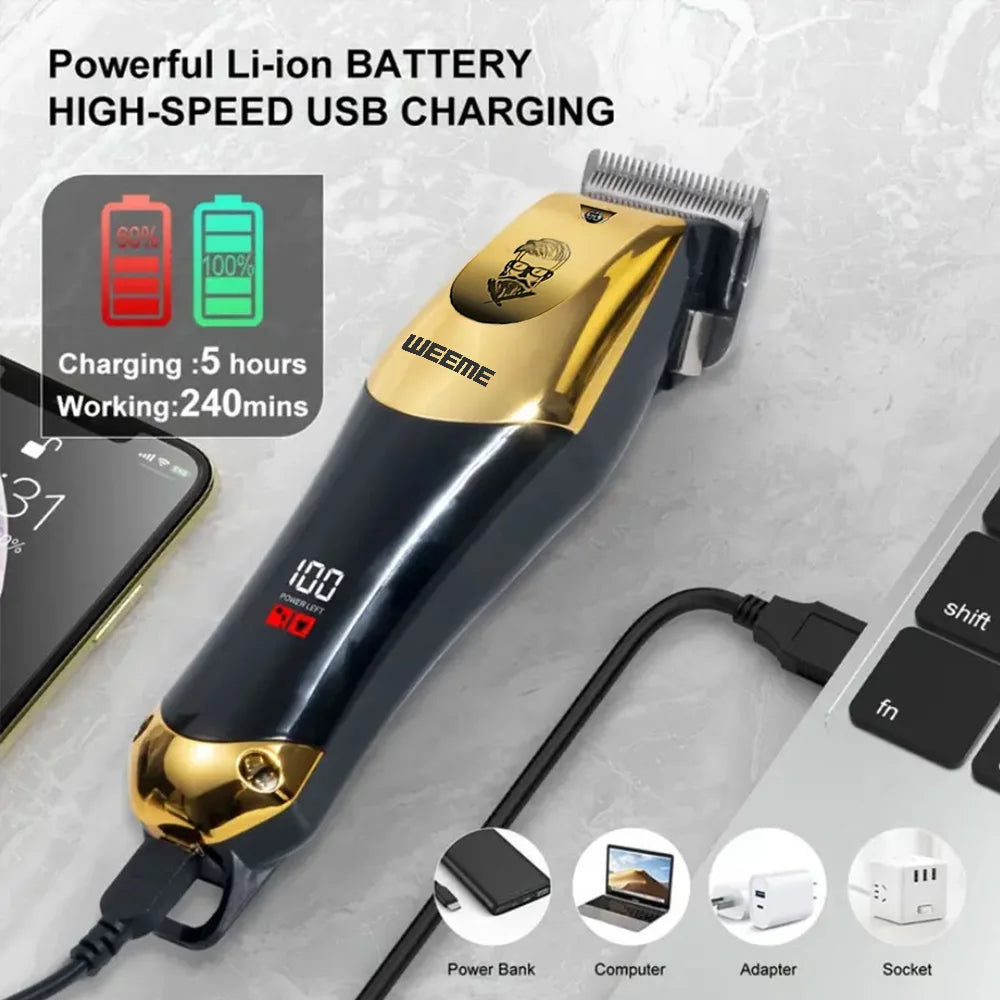 2026 New Arrival！Professional USB Rechargeable Hair Clipper & Beard Trimmer, Cordless, Ideal Gift For Men