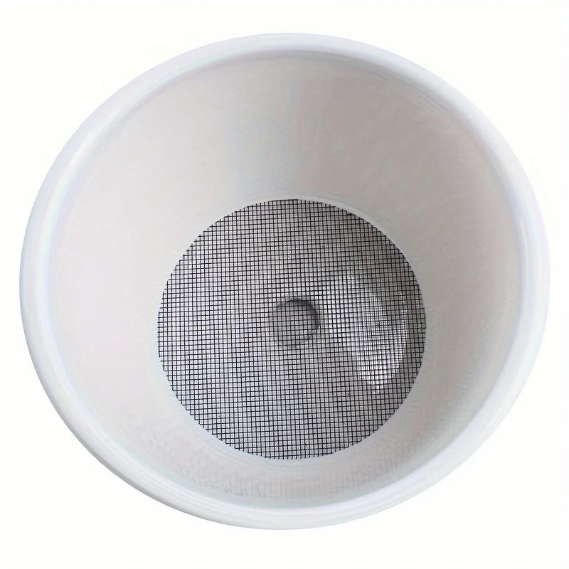50pcs Round Drainage Mesh Pads for Flower Pots - Breathable, Prevents Soil Leakage, Reusable Mesh for Bonsai, Gardening Mesh