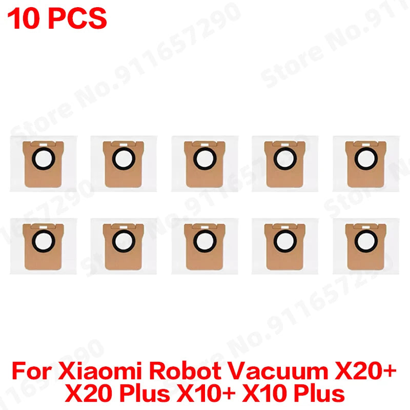For Xiaomi Robot Vacuum X20 Plus/ X20+/X10+ / X10 Plus Spare Parts Accessories Main Side Brush Mop Cloth Dust Bag Filter