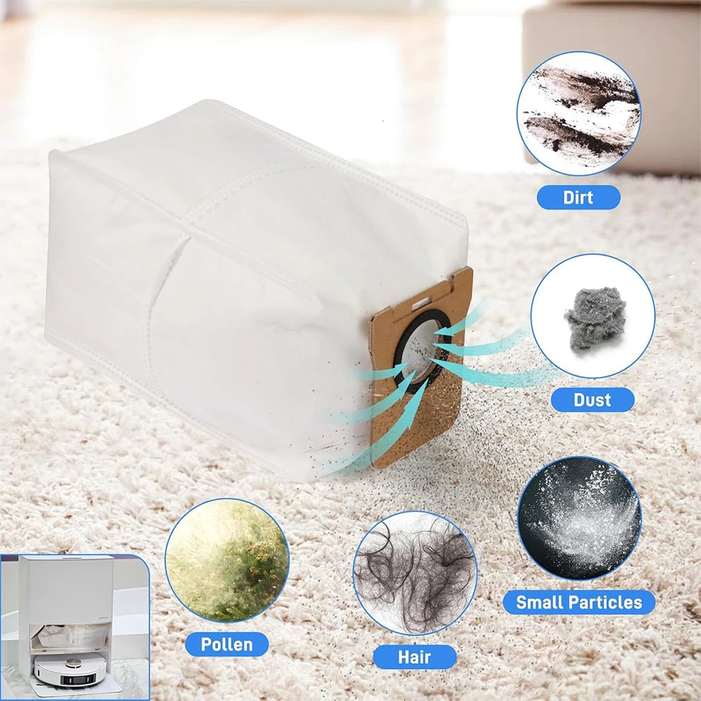 For Dreame Bot L30 Ultra L20 Ultra Robot Vacuum Spare Parts, Main Side Brush Hepa Filter Mop Cloth Dust Bag Accessories