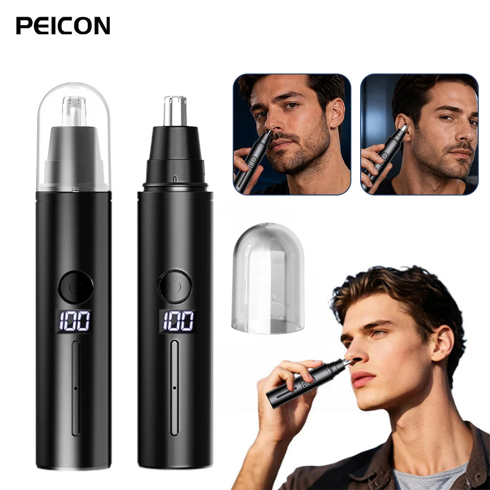 Mini Nose Hair Trimmer For Men Electric Nose Hair Remover USB Rechargeable Ears Hair Clipper Portable Pocket Nose Hair Shaver