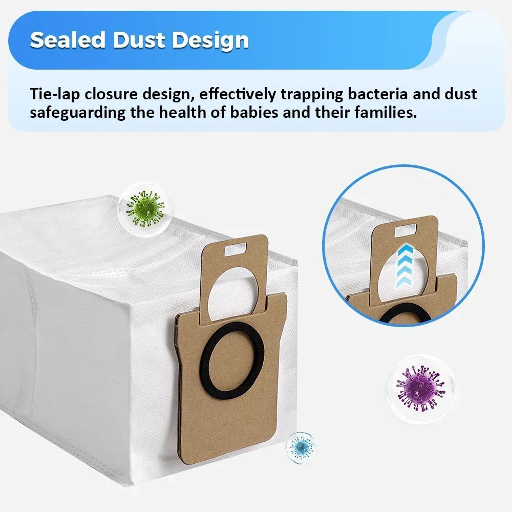Dust Bag For Xiaomi X20 Max X20+ X10+ X20 Plus X10 Plus M30 M30S M40 M40S Robot Vacuum Accessories Disposable Anti-dust Bags