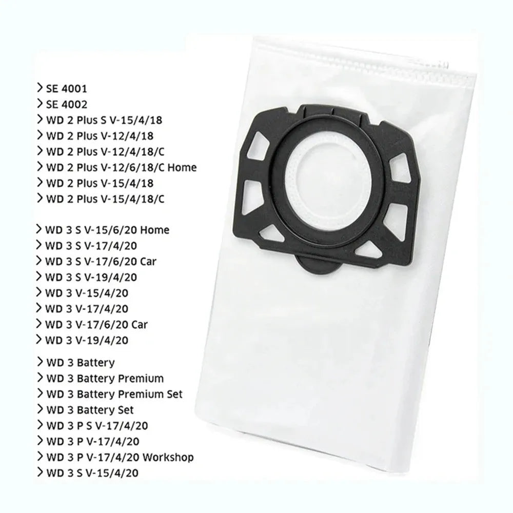 For Karcher MV4 MV5 MV6 WD4 WD5 WD6 Vacuum Cleaner Spare Parts Dust Bags HEPA Filter Replacement Parts