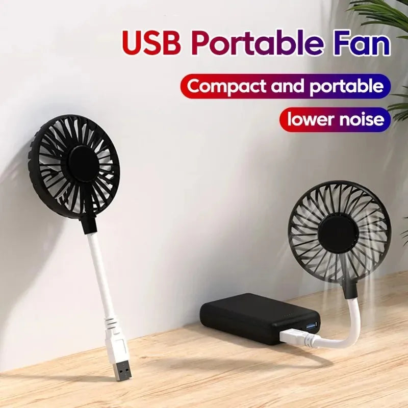 Portable Small Fan USB Fan Mini Silent Office Desk Fan For Summer Outdoors And Travel USB Cooling Fan Mini Play Plug Fans ﻿