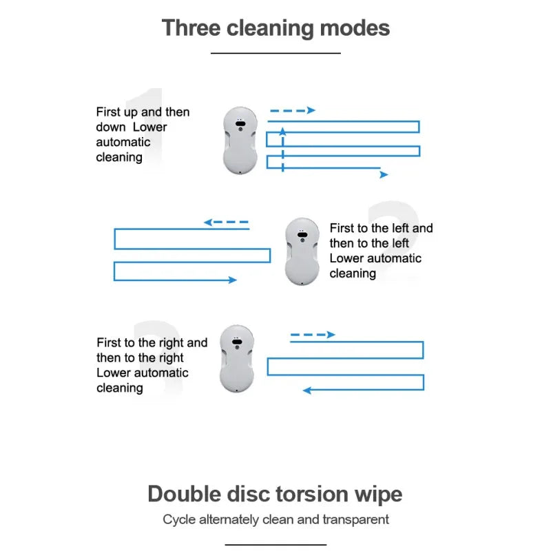 DIVEDEER Dual-Surface Glass Mist Spray Automatic Window Cleaning Robot Remote-Controlled Electric Smart Window Cleaner