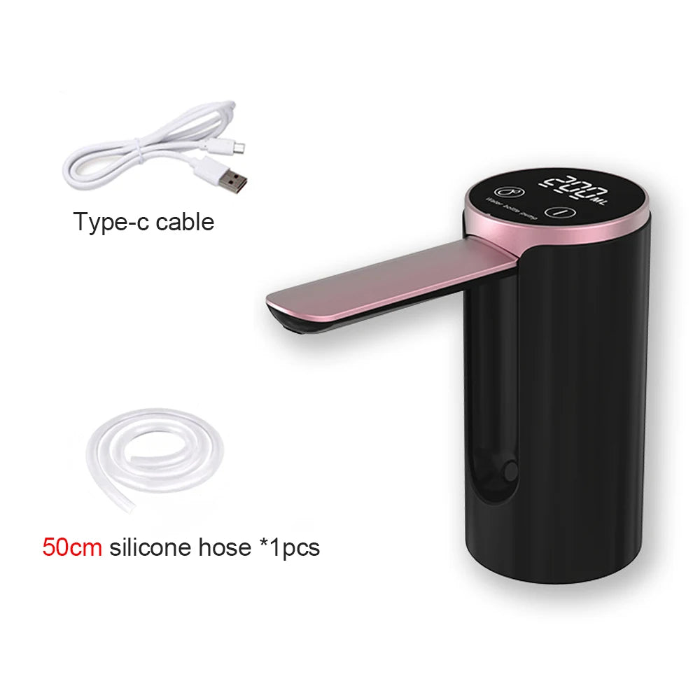 Electric Water Gallon Pump Foldable Automatic Water Dispenser 19 Liters Bottle Rechargeable Desktop Smart Drinking Water Pump
