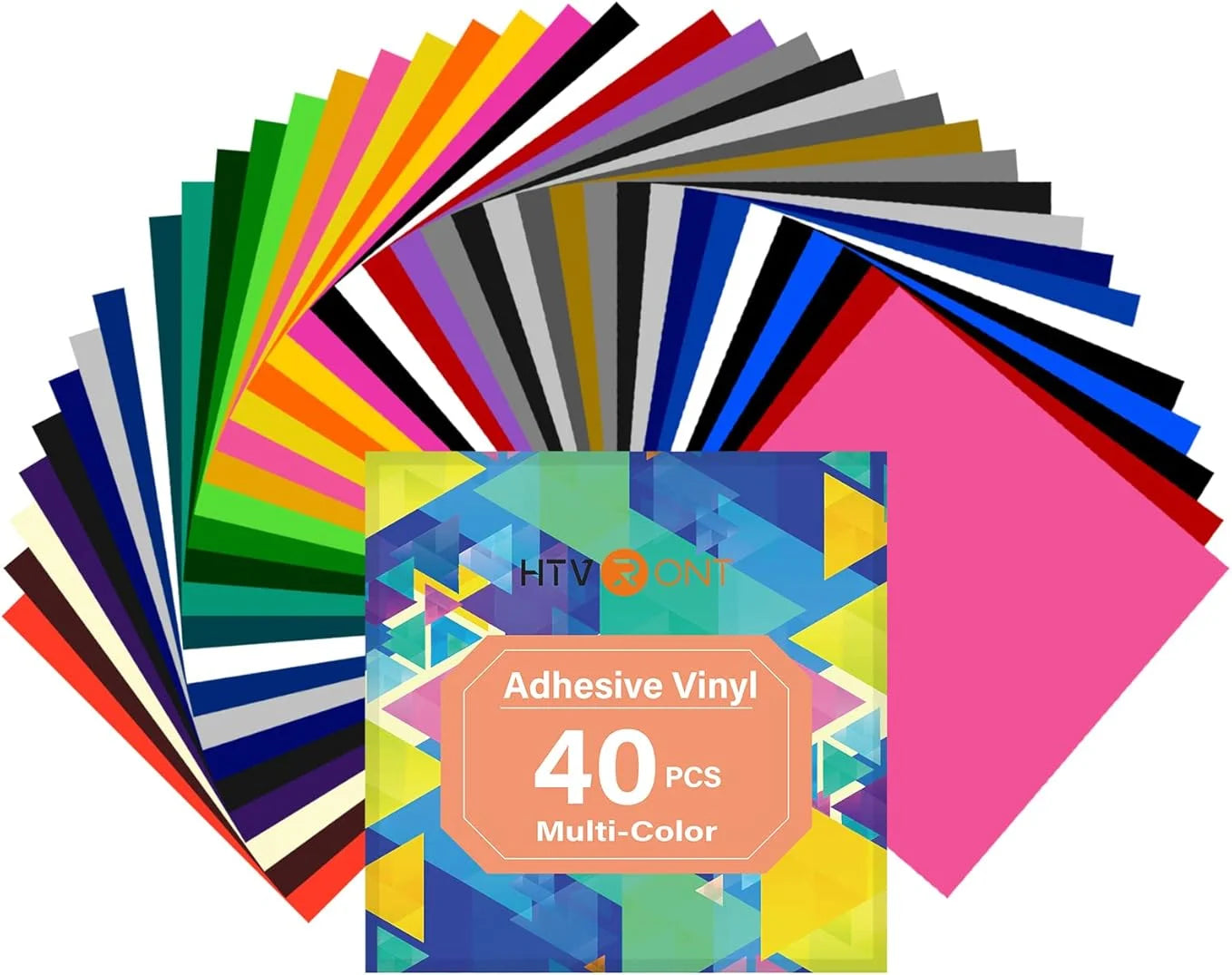 HTVRONT Permanent Vinyl - 12' X 12' Permanent Adhesive Vinyl Bundle Compatible with Cricut Cutting Machine