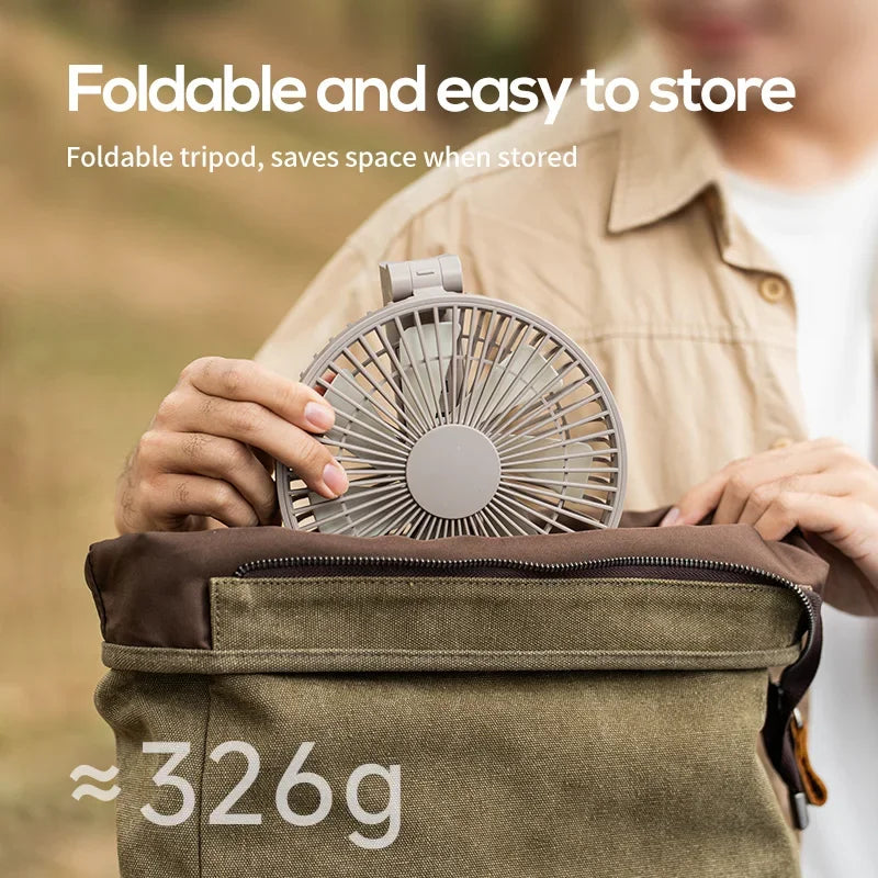 Multifunctional Camping Fan With Tripod Portable Design, Suitable For Outdoor Desktop Use, Ideal For Tent Ceiling