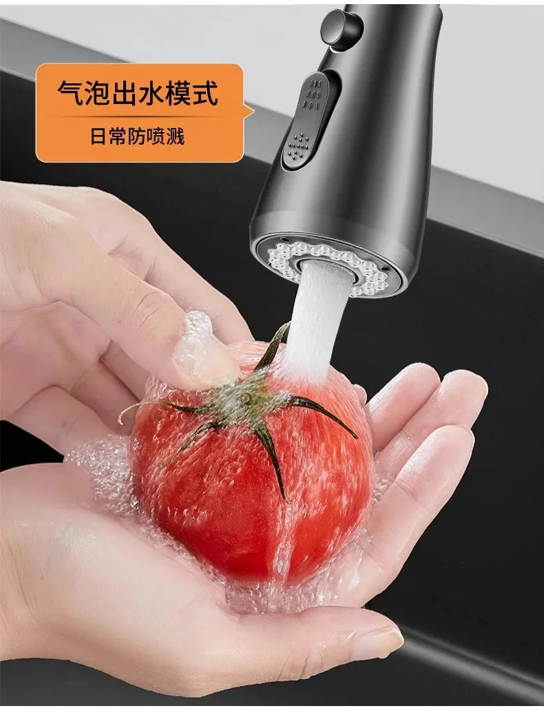 Universal 360° Rotatable Kitchen Faucet Extender Aerator Plastic Splash Filter Bubbler Nozzle for Kitchen Sink Basin