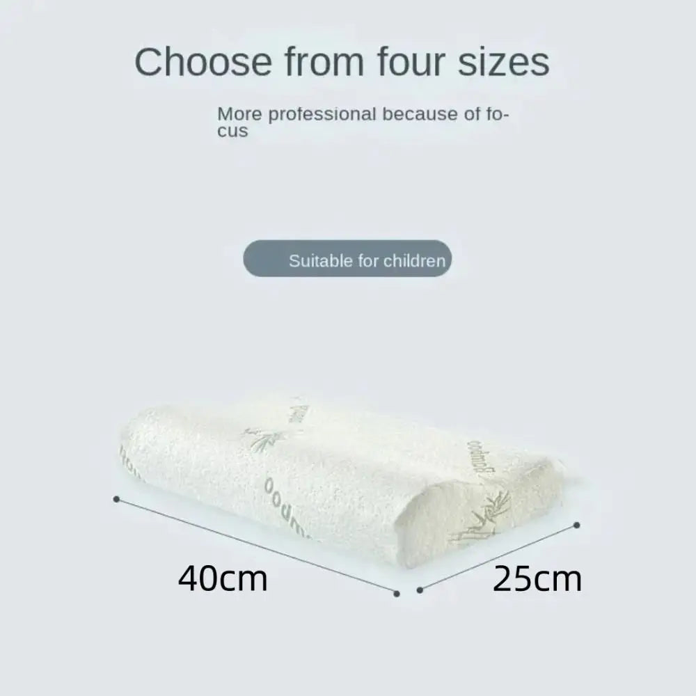 New Slow Rebound Bamboo Fiber Pillow Support NeckRelief Health Care Memory Foam Pillow Soft Comfortable Orthopedic Pillows Home