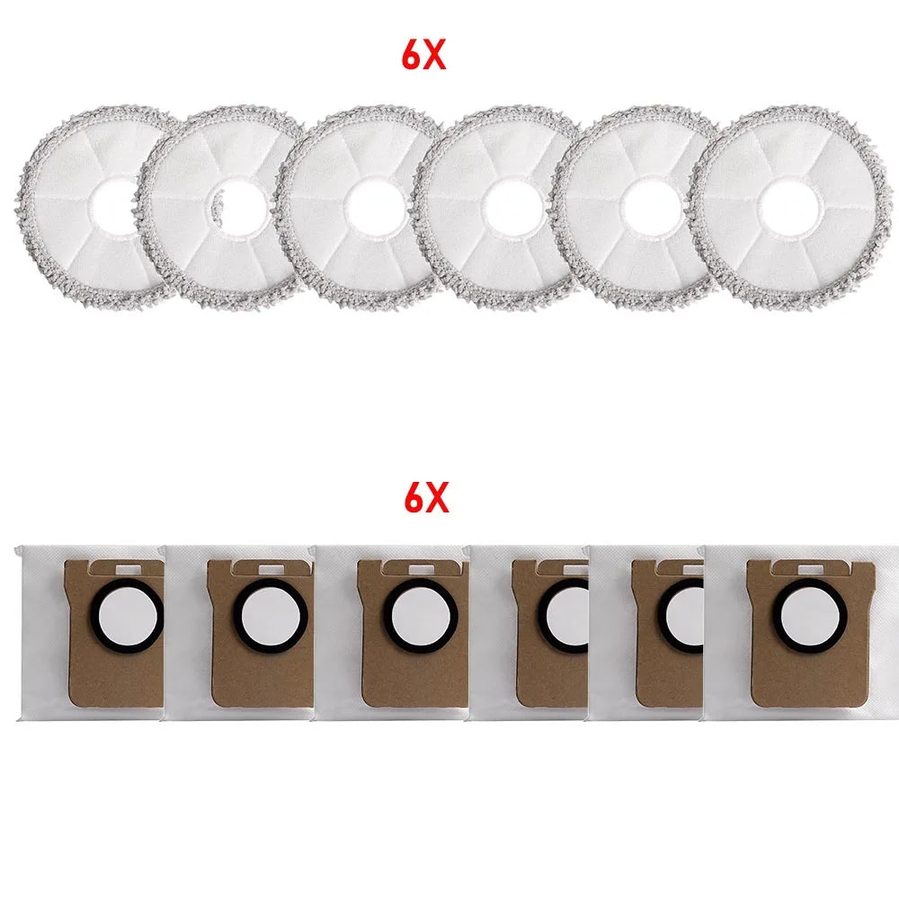 Dust Bag Mop Pads Kit for Xiaomi X20+/X20 Plus/X20 Max/X10+/X10 Plus/Mijia M30S/M40 for Dreame L10 Ultra/L20 Ultra /L30 Ultra