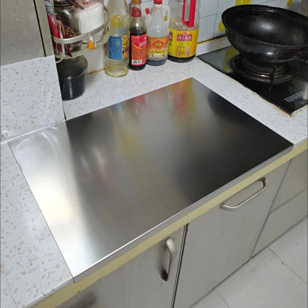 304 Stainless Steel Cutting Board, Anti-Scratch Chopping Board For Kitchen, Multi-Purpose Kitchen Chopping Block