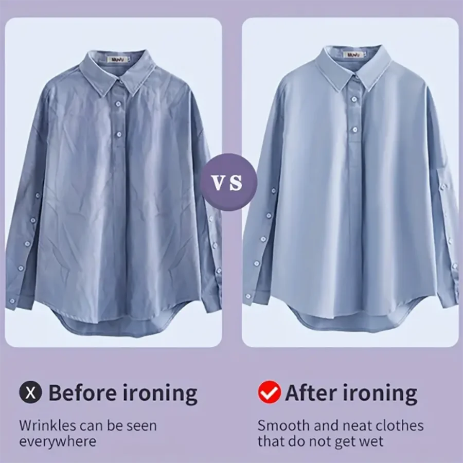 Mini Portable Steam Iron | Travel Garment Steamer for Home & Dorm| 180° Rotatable Handle