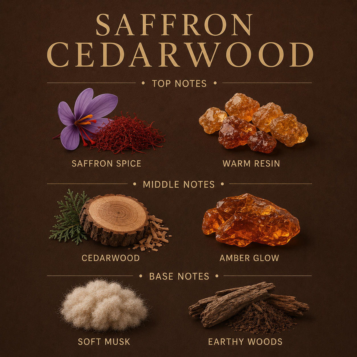 Saffron Cedarwood Mini Candle